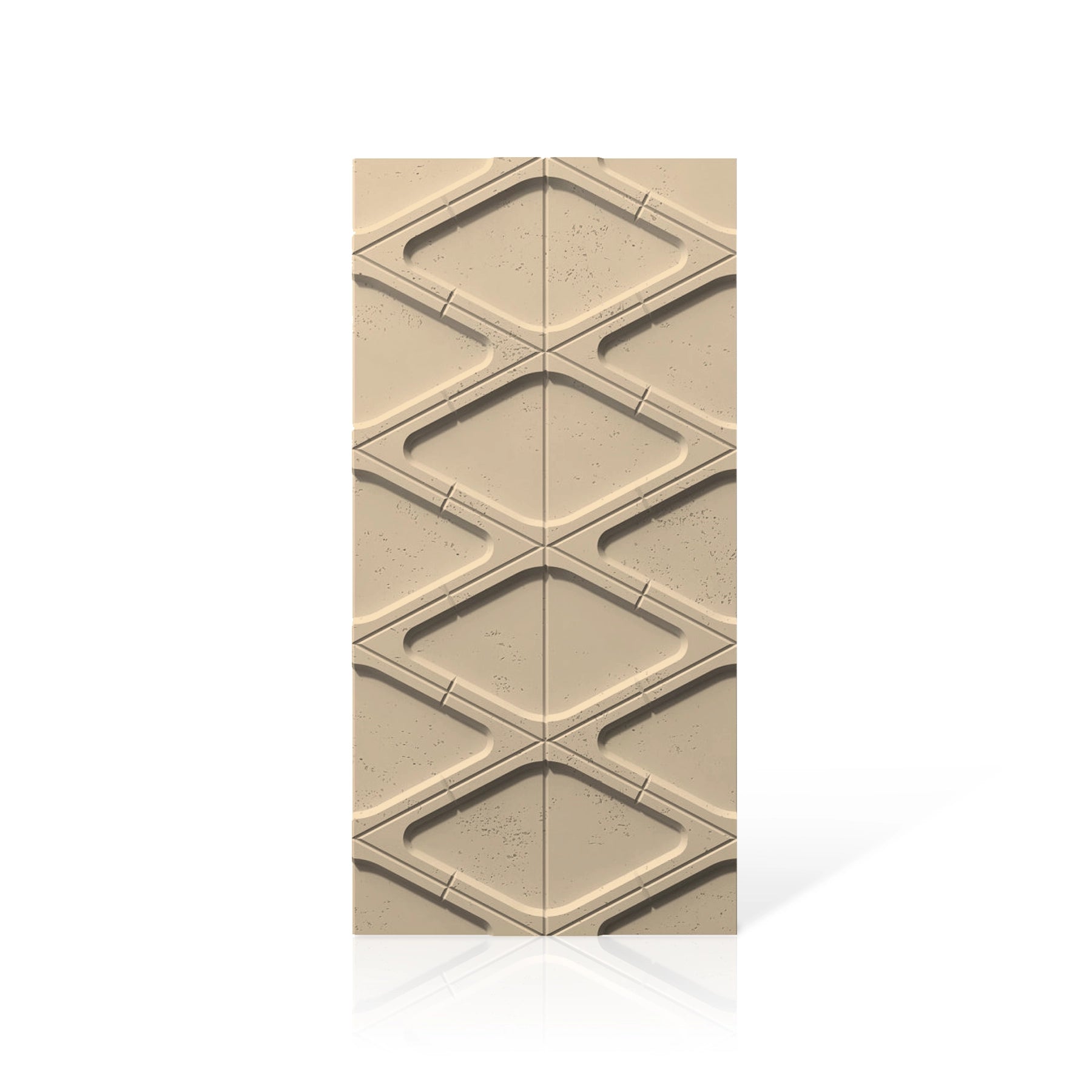 3D Concrete Wall Panels DIAMONDS colour swatch on white background DecorMania UK