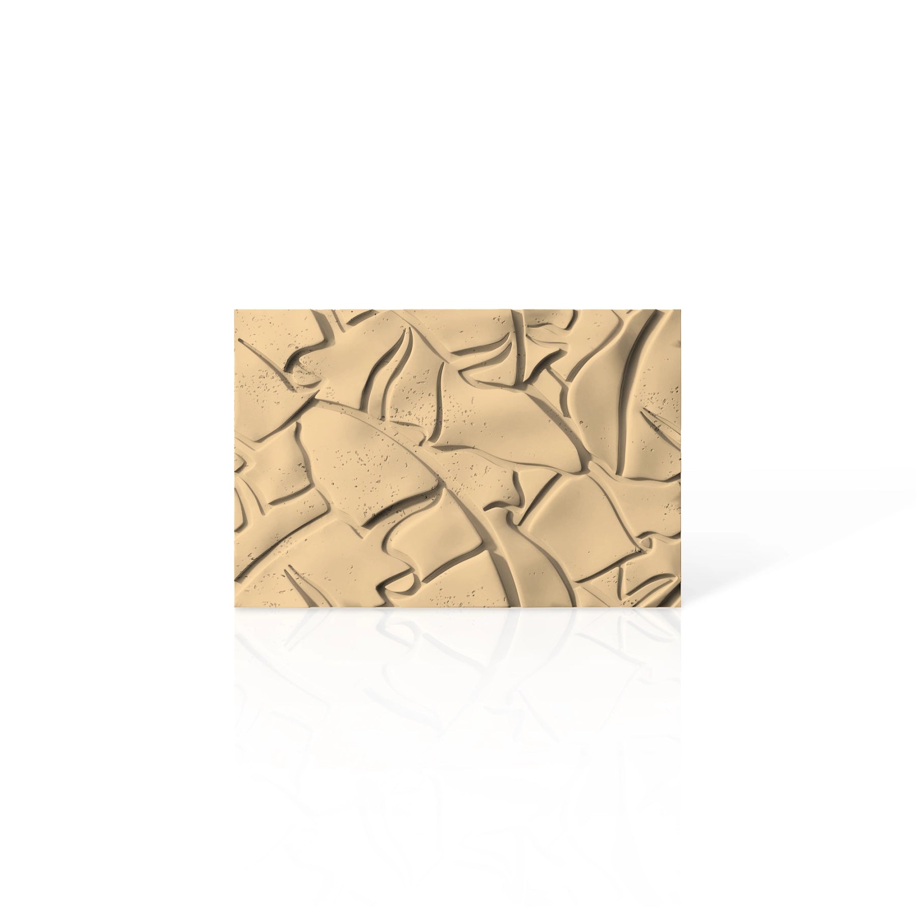 3D Concrete Wall Panels LEAF colour swatch on white background DecorMania UK