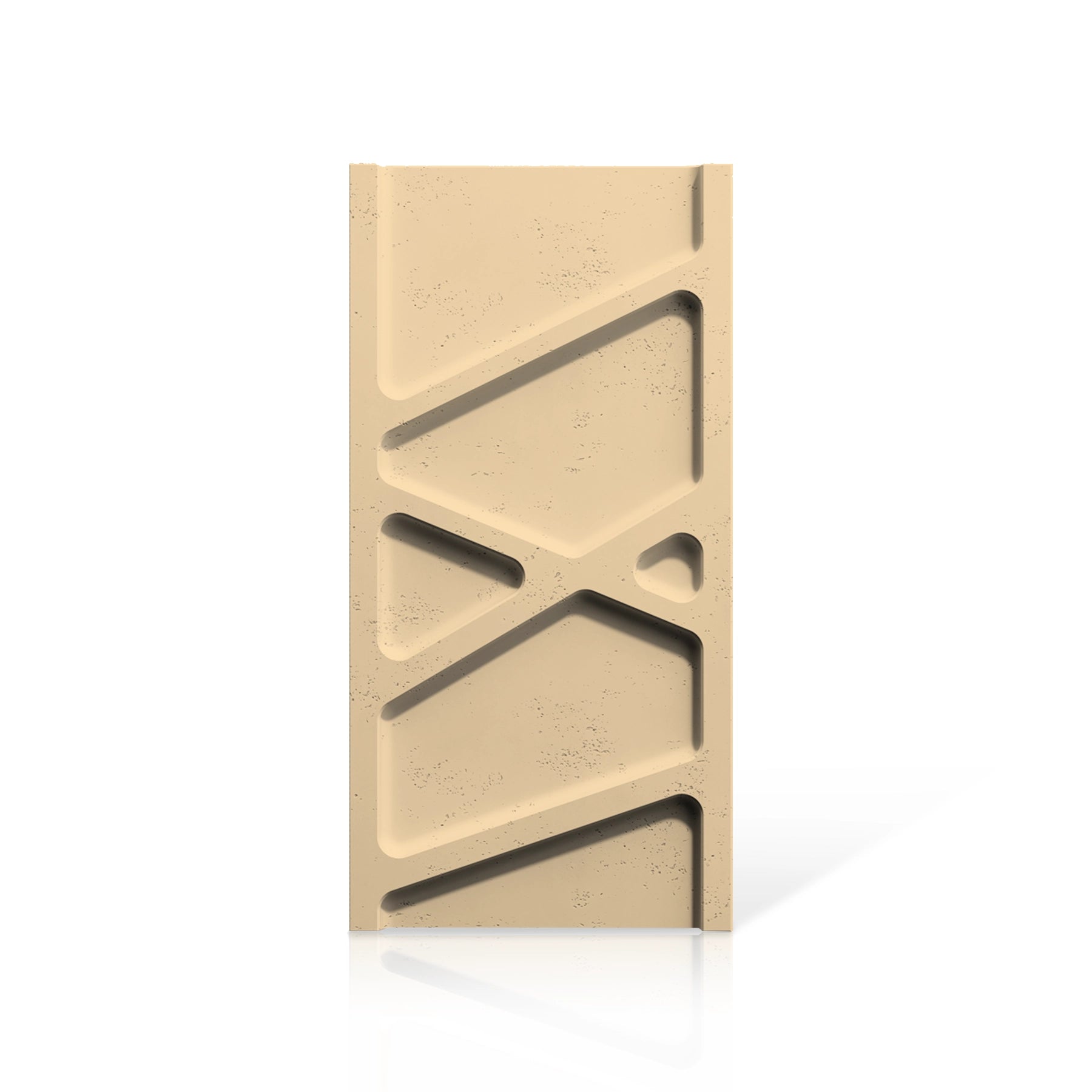 3D Concrete Wall Panels PARALELL colour swatch on white background DecorMania UK