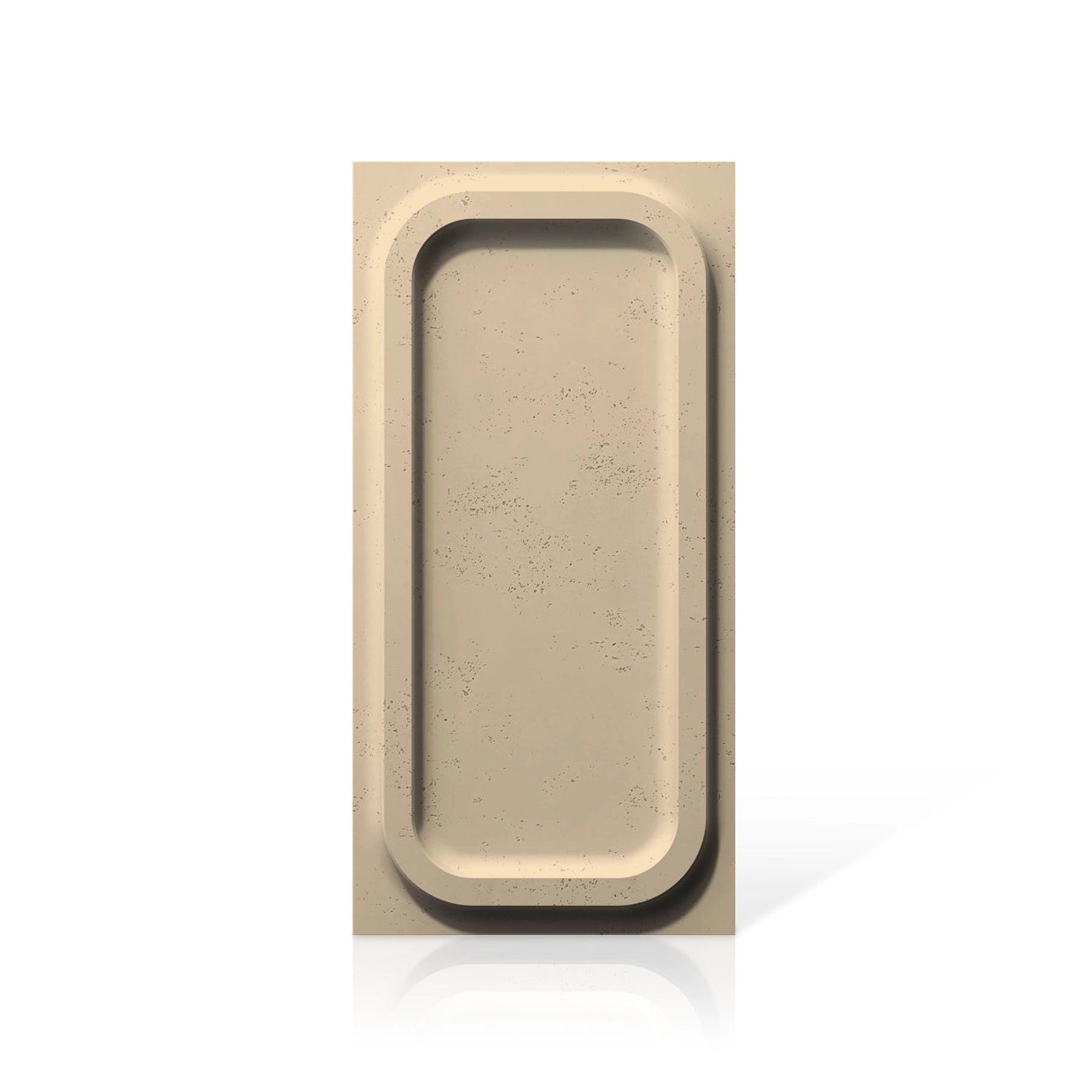 3D Concrete Wall Panels PORTHOLE colour swatch on white background DecorMania UK