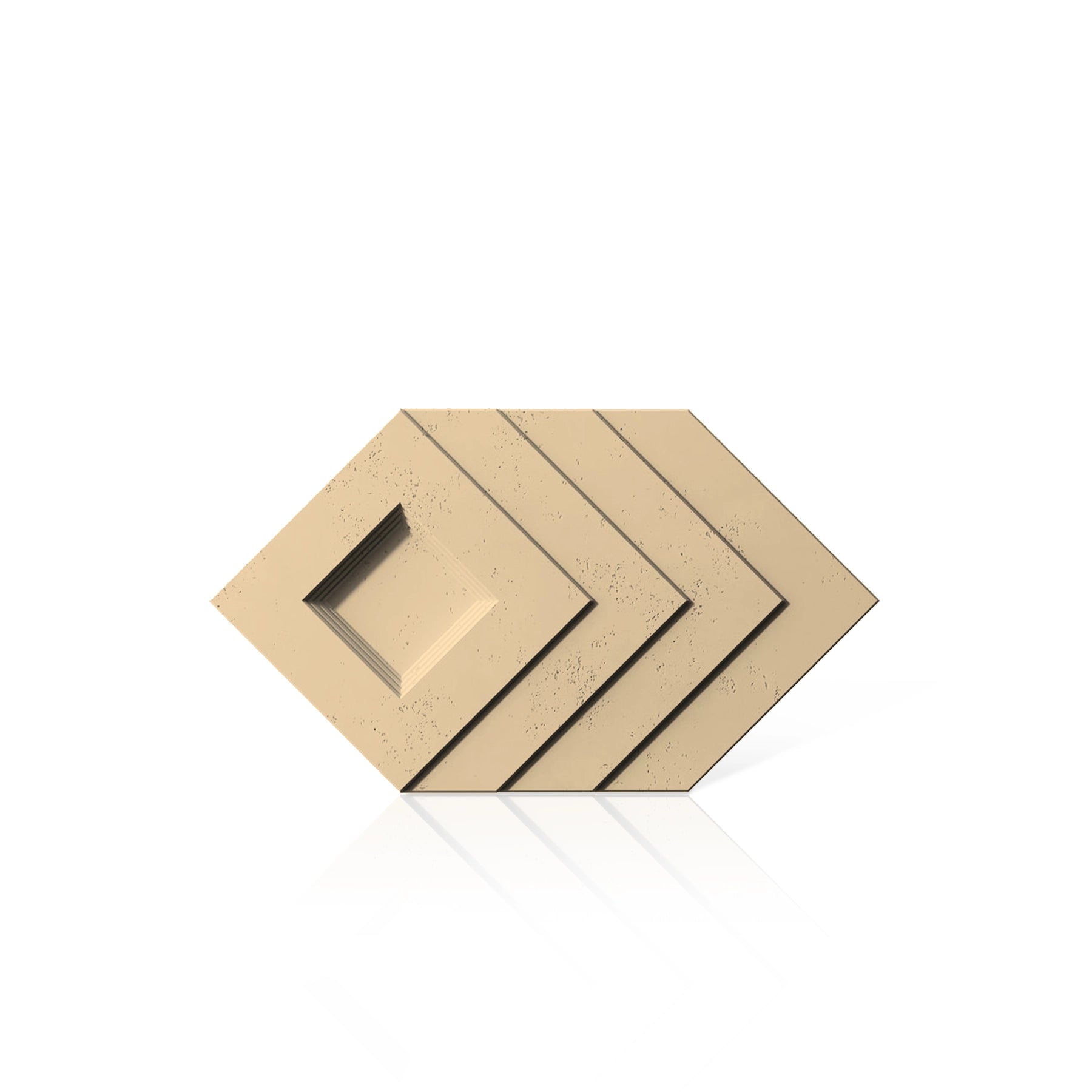 3D Concrete Wall Panels SHADOW colour swatch on white background DecorMania UK