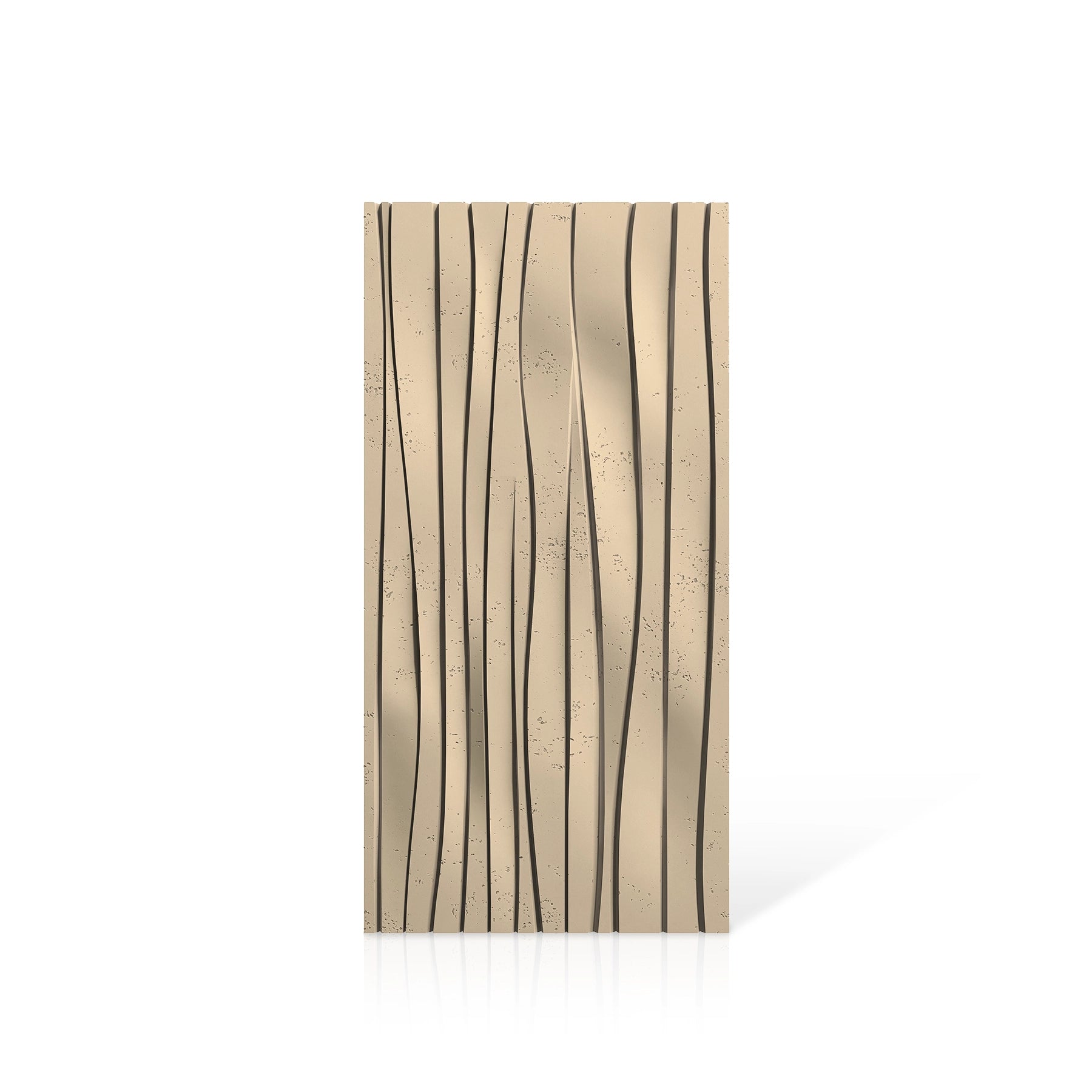 3D Concrete Wall Panels WAVES colour swatch on white background DecorMania UK