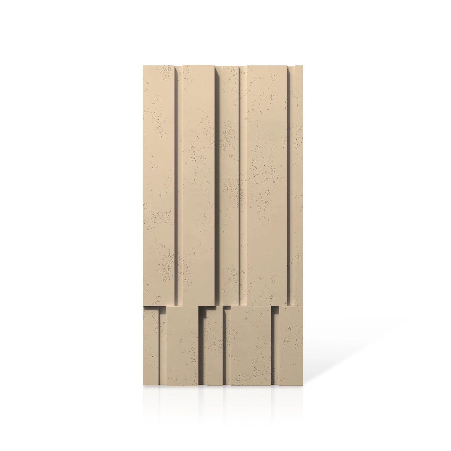 3D Concrete Wall Panels ROOFTOPS colour swatch on white background DecorMania UK