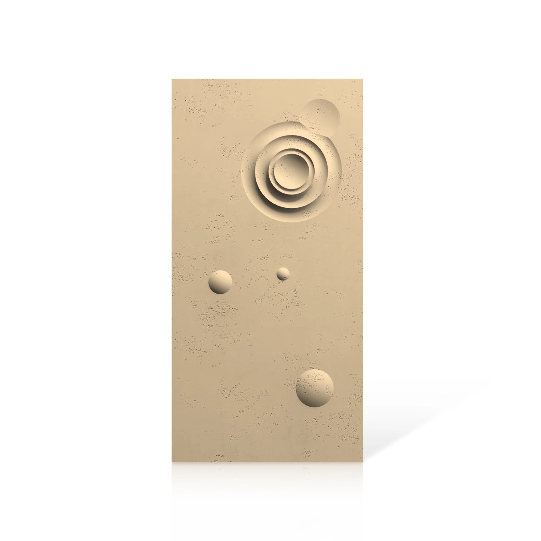 3D Concrete Wall Panels MOONS Models A&B colour swatch on white background DecorMania UK
