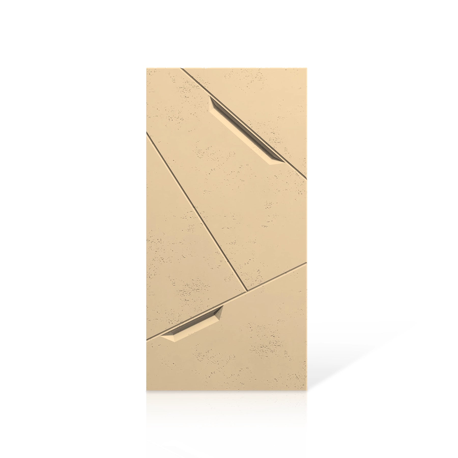 3D Concrete Wall Panels STOWAWAY colour swatch on white background DecorMania UK