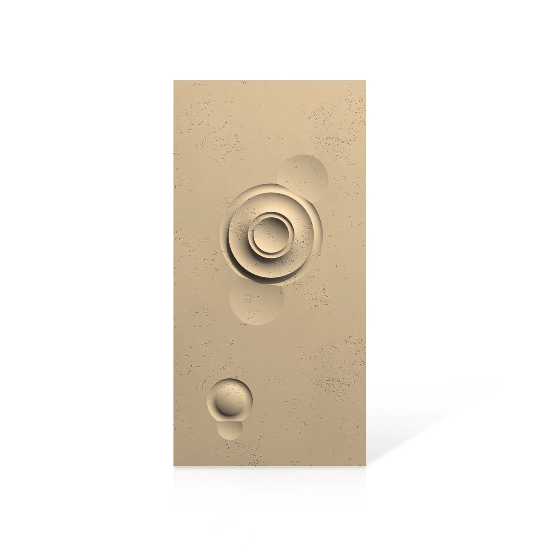 3D Concrete Wall Panels MOONS Models A&B colour swatch on white background DecorMania UK