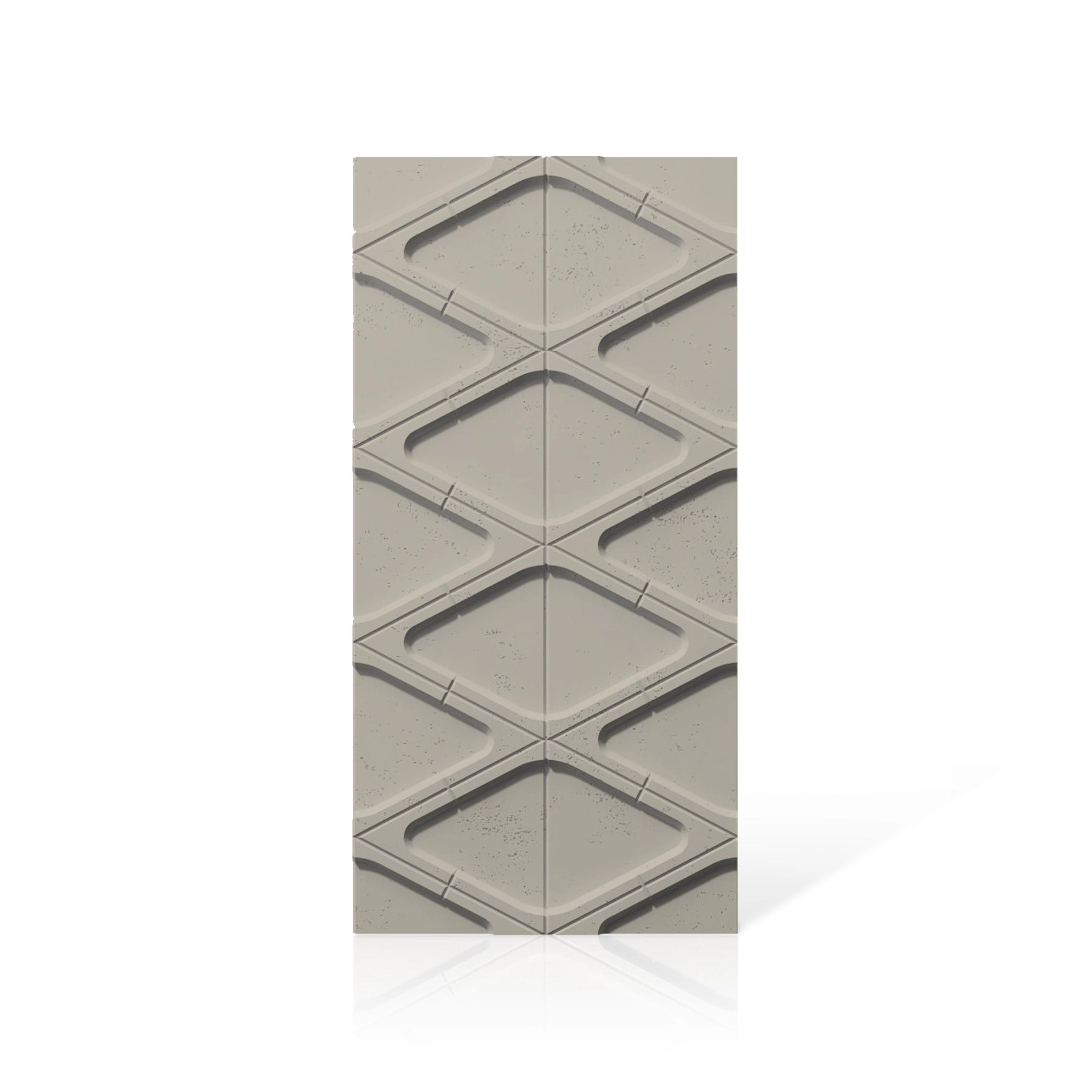 3D Concrete Wall Panels DIAMONDS colour swatch on white background DecorMania UK
