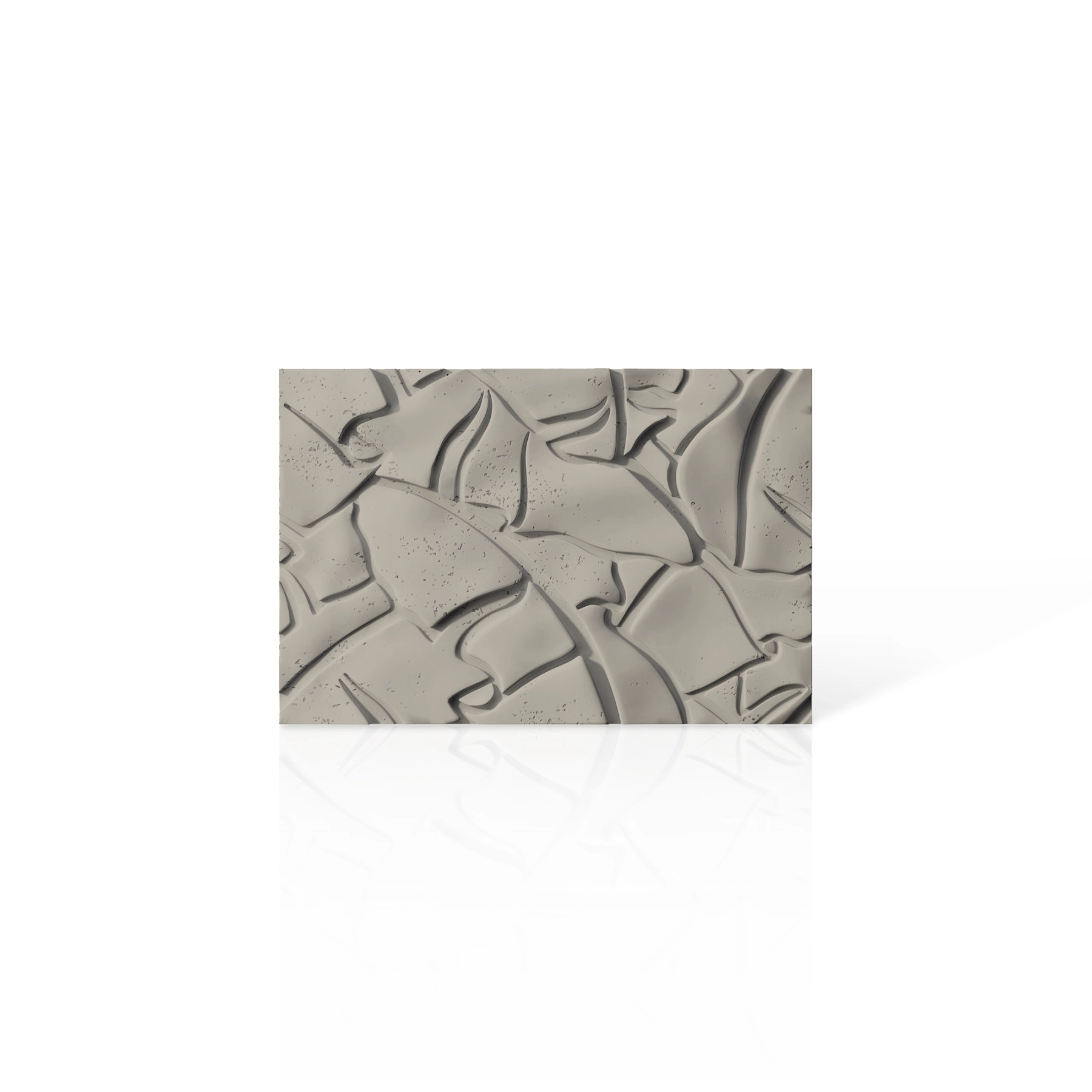 3D Concrete Wall Panels LEAF colour swatch on white background DecorMania UK
