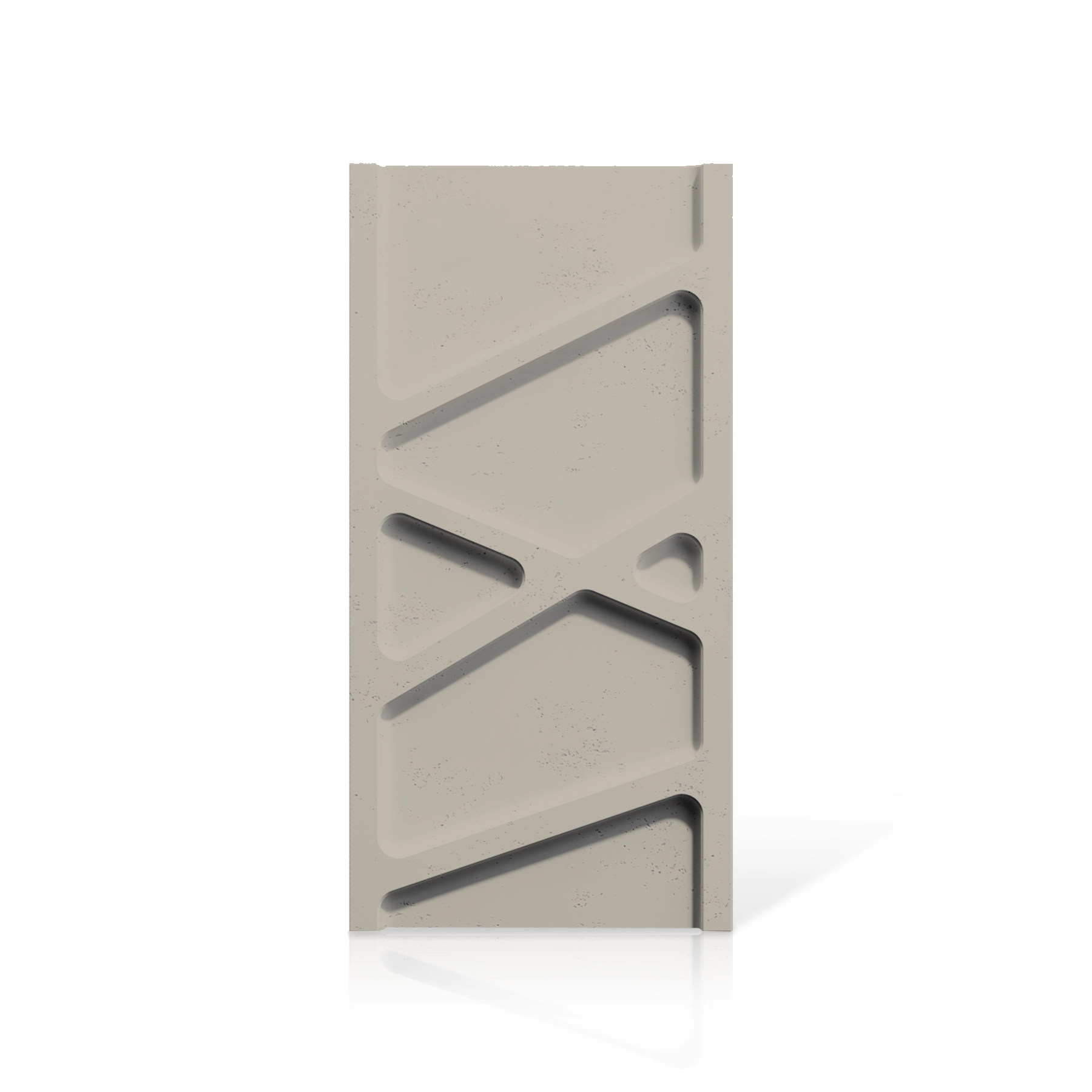 3D Concrete Wall Panels PARALELL colour swatch on white background DecorMania UK