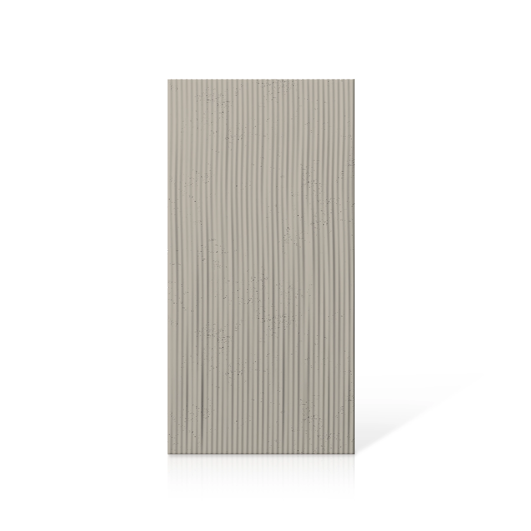 3D Concrete Wall Panels RIDGES colour swatch on white background DecorMania UK