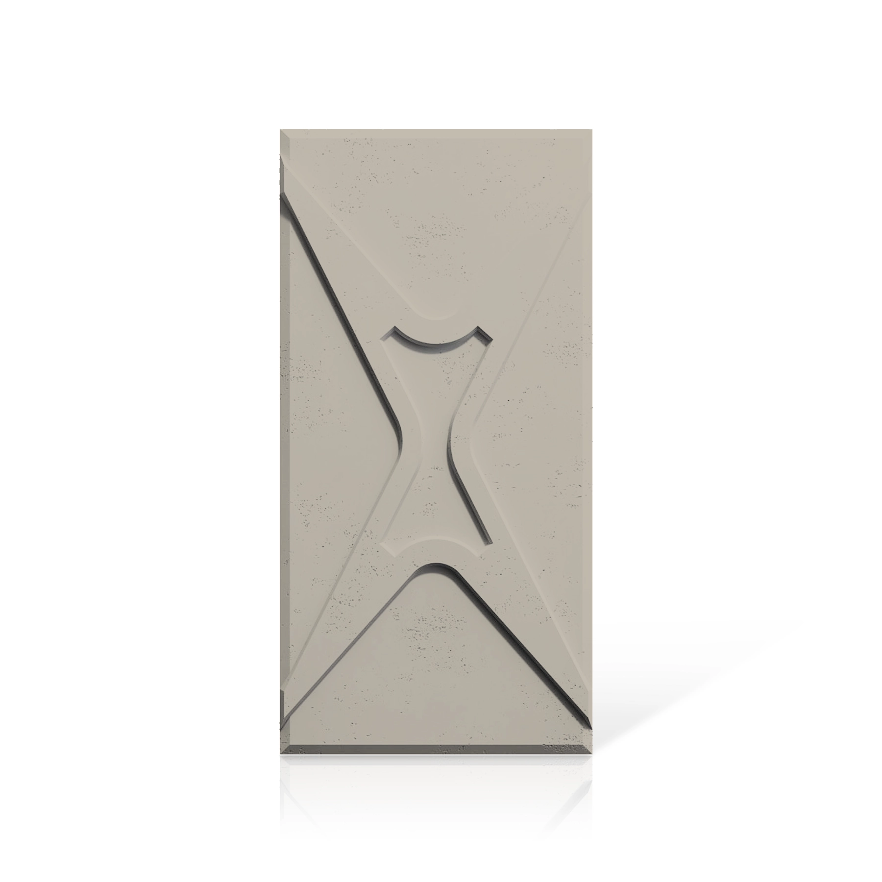 3D Concrete Wall Panels STARS colour swatch on white background DecorMania UK