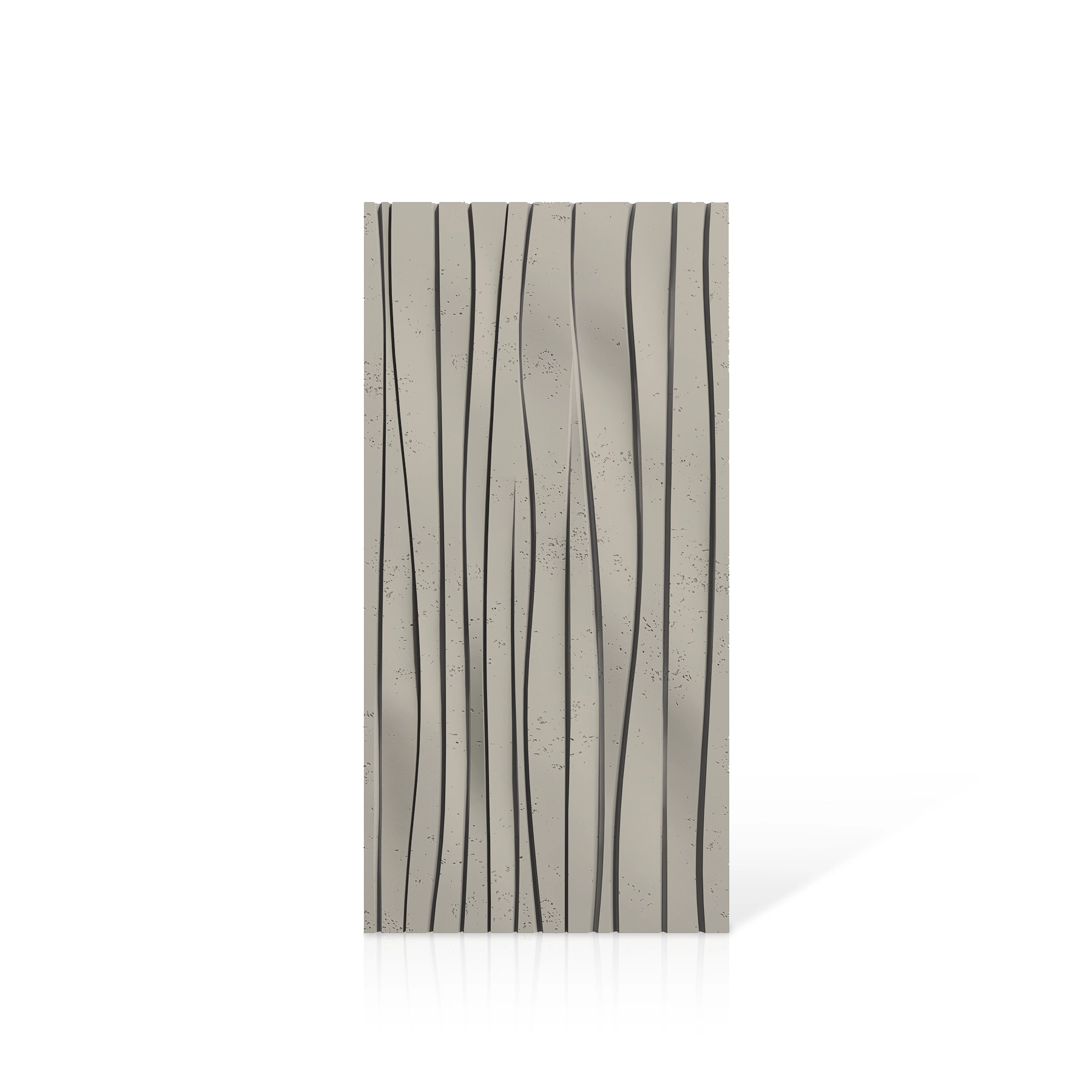 3D Concrete Wall Panels WAVES colour swatch on white background DecorMania UK