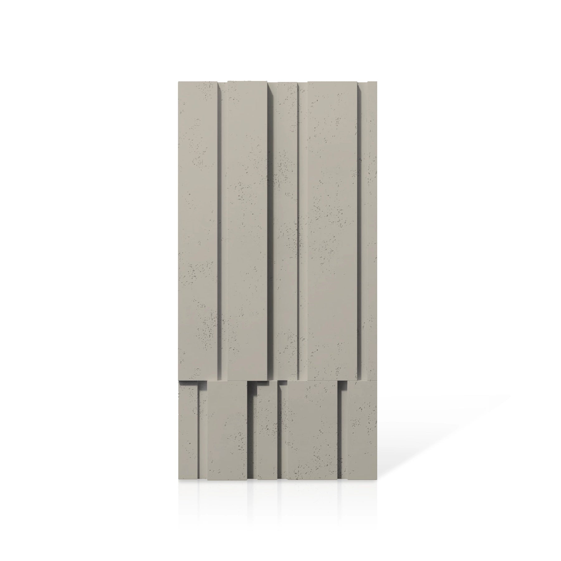 3D Concrete Wall Panels ROOFTOPS colour swatch on white background DecorMania UK