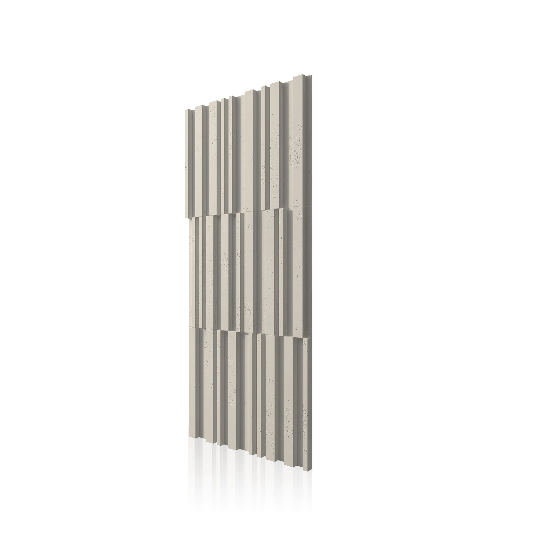 3D Concrete Wall Panels RIFT MIXED colour swatch on white background DecorMania UK