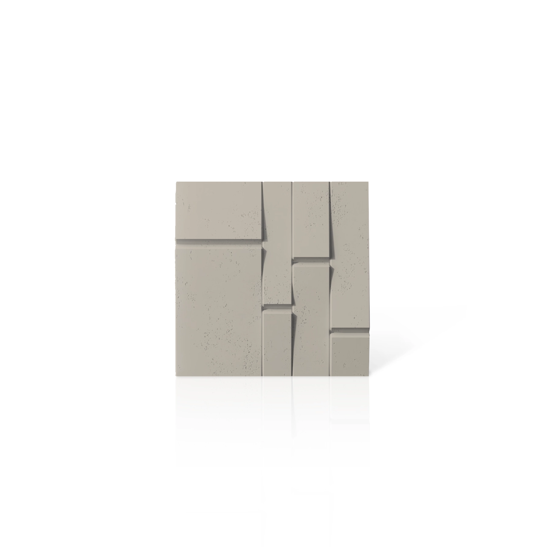 3D Concrete Wall Panels BREAK OUT colour swatch on white background DecorMania UK