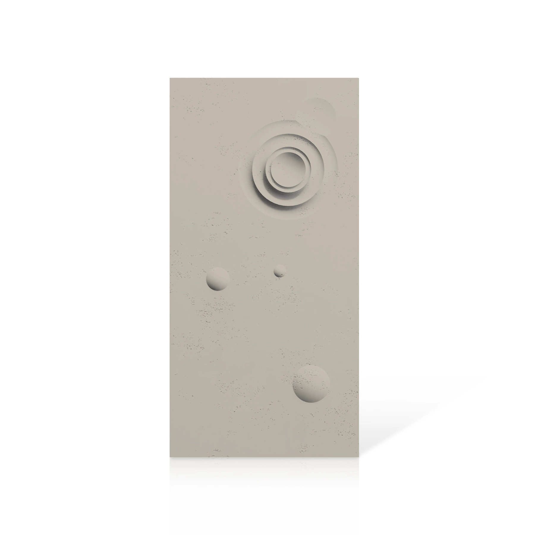 3D Concrete Wall Panels MOONS Models A&B colour swatch on white background DecorMania UK