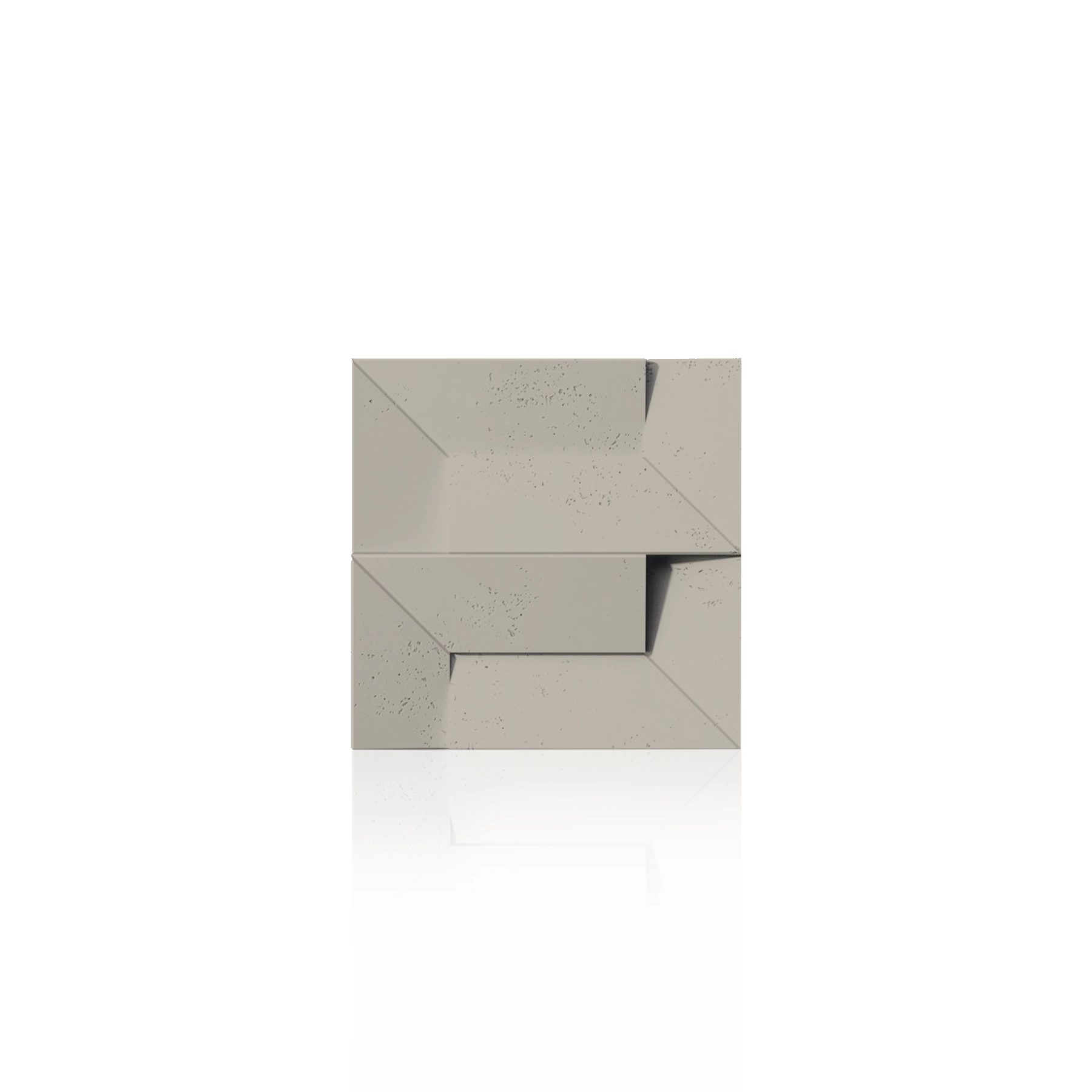 3D Concrete Wall Panels TRANSFORMER colour swatch on white background DecorMania UK