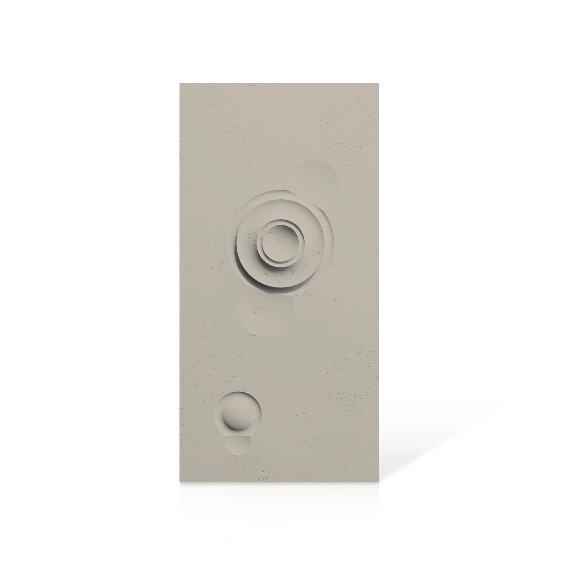 3D Concrete Wall Panels MOONS Models A&B colour swatch on white background DecorMania UK