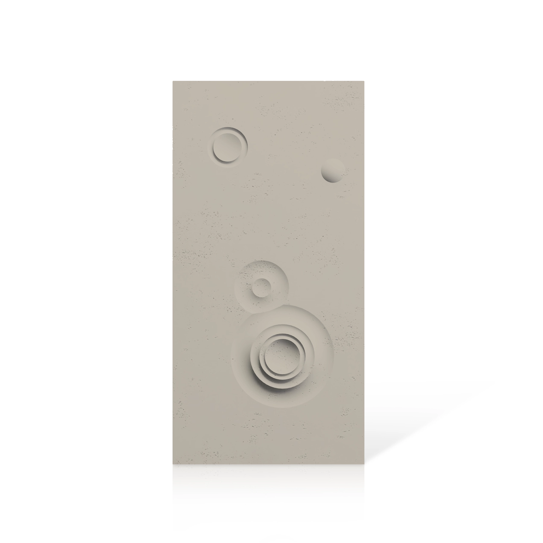 3D Concrete Wall Panels MOONS Models C&D colour swatch on white background DecorMania UK