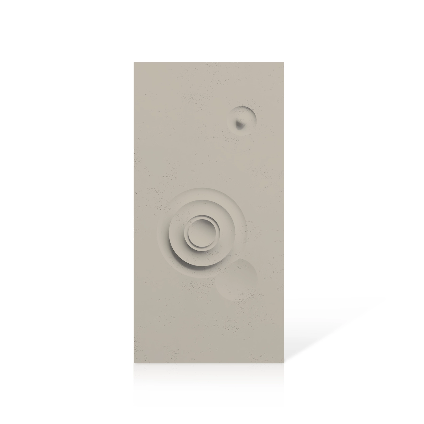 3D Concrete Wall Panels MOONS Models C&D colour swatch on white background DecorMania UK