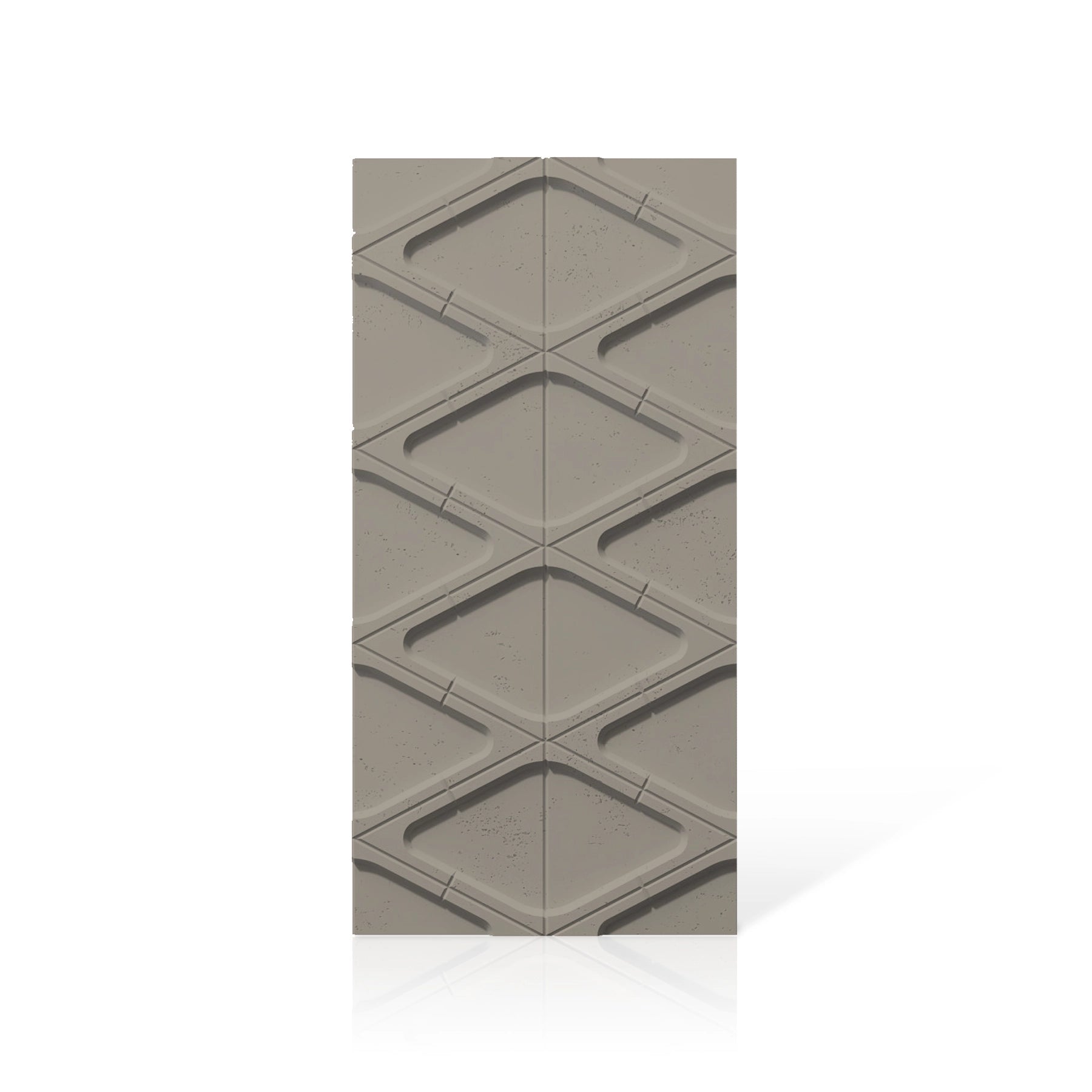3D Concrete Wall Panels DIAMONDS colour swatch on white background DecorMania UK
