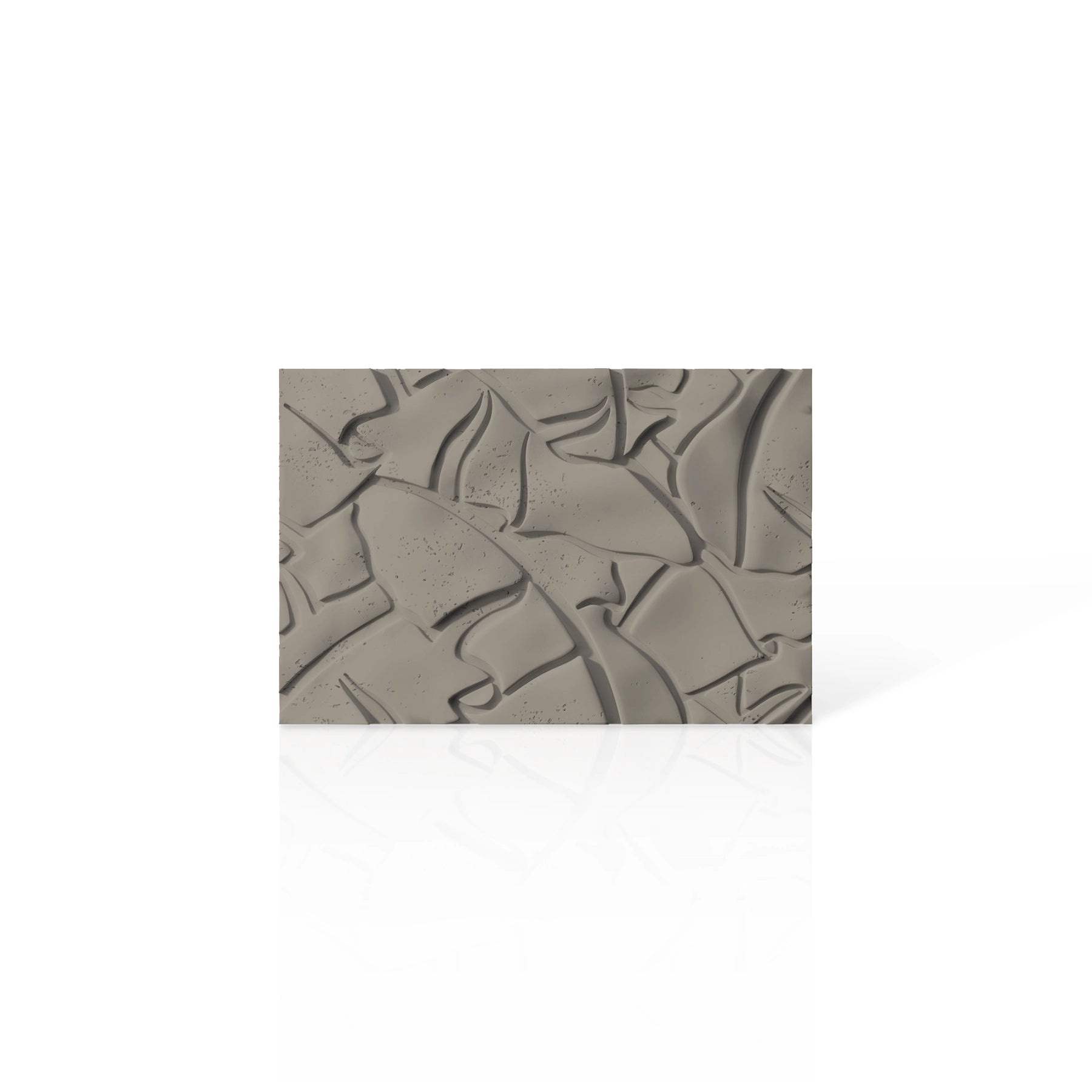 3D Concrete Wall Panels LEAF colour swatch on white background DecorMania UK