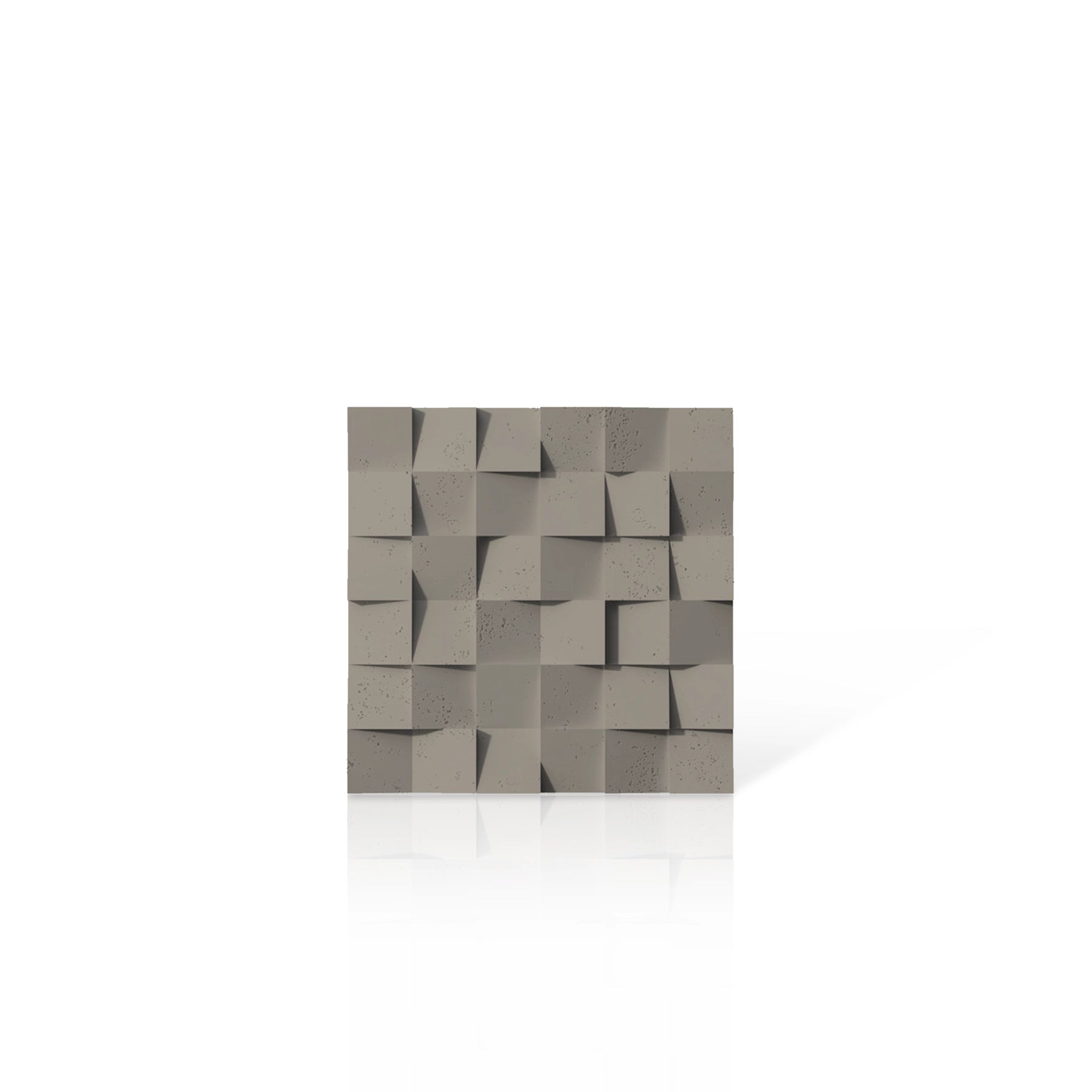 3D Concrete Wall Panels MULTISQUARES colour swatch on white background DecorMania UK