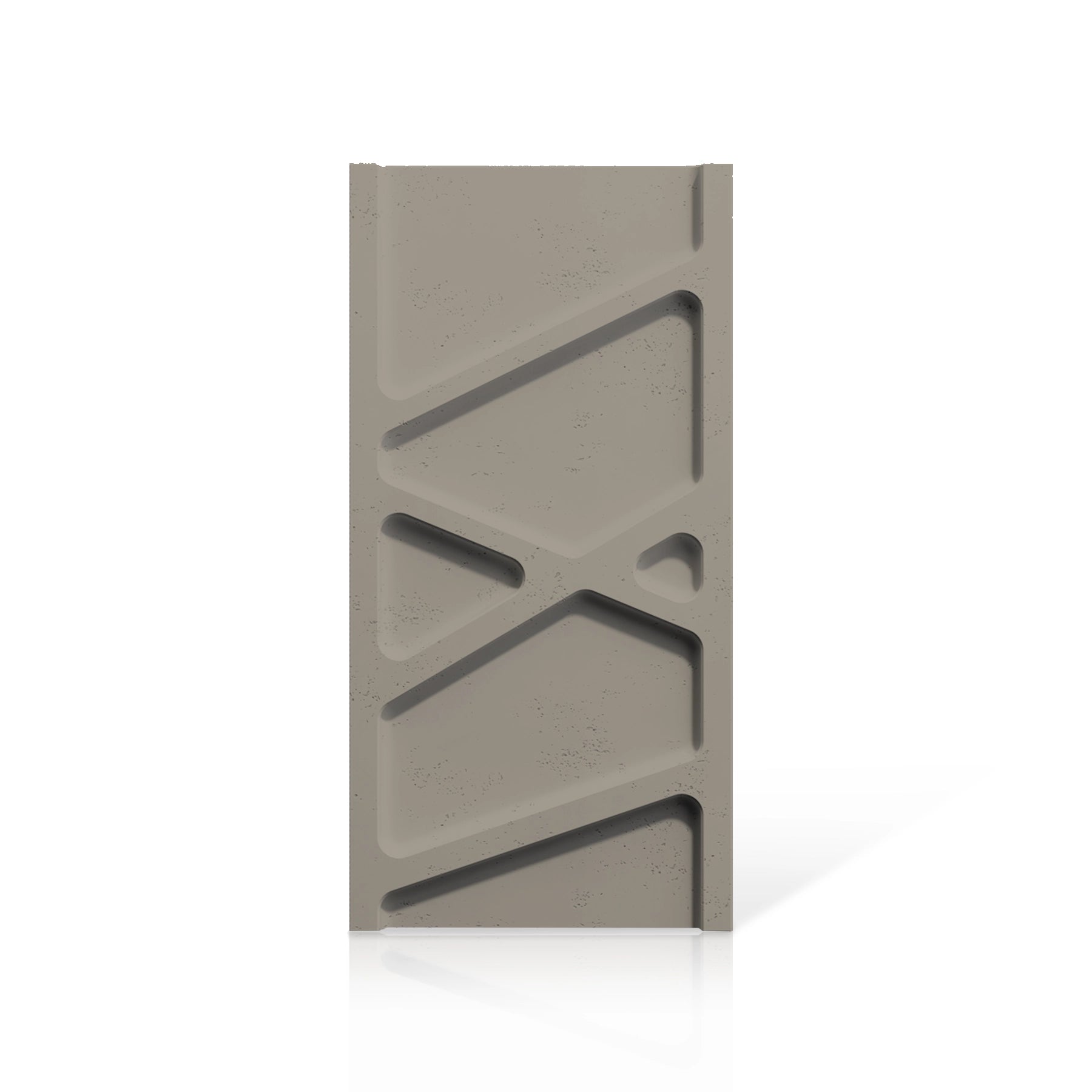3D Concrete Wall Panels PARALELL colour swatch on white background DecorMania UK