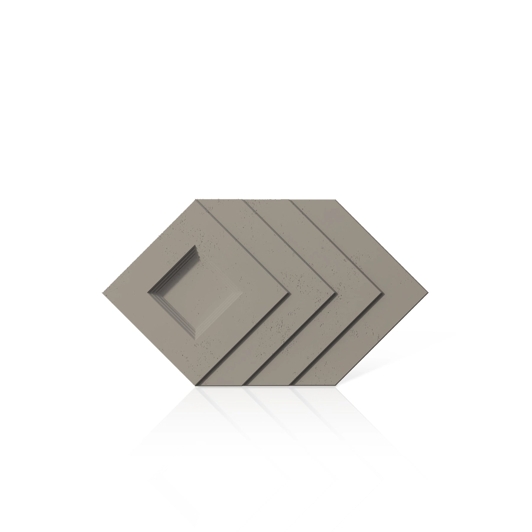 3D Concrete Wall Panels SHADOW colour swatch on white background DecorMania UK