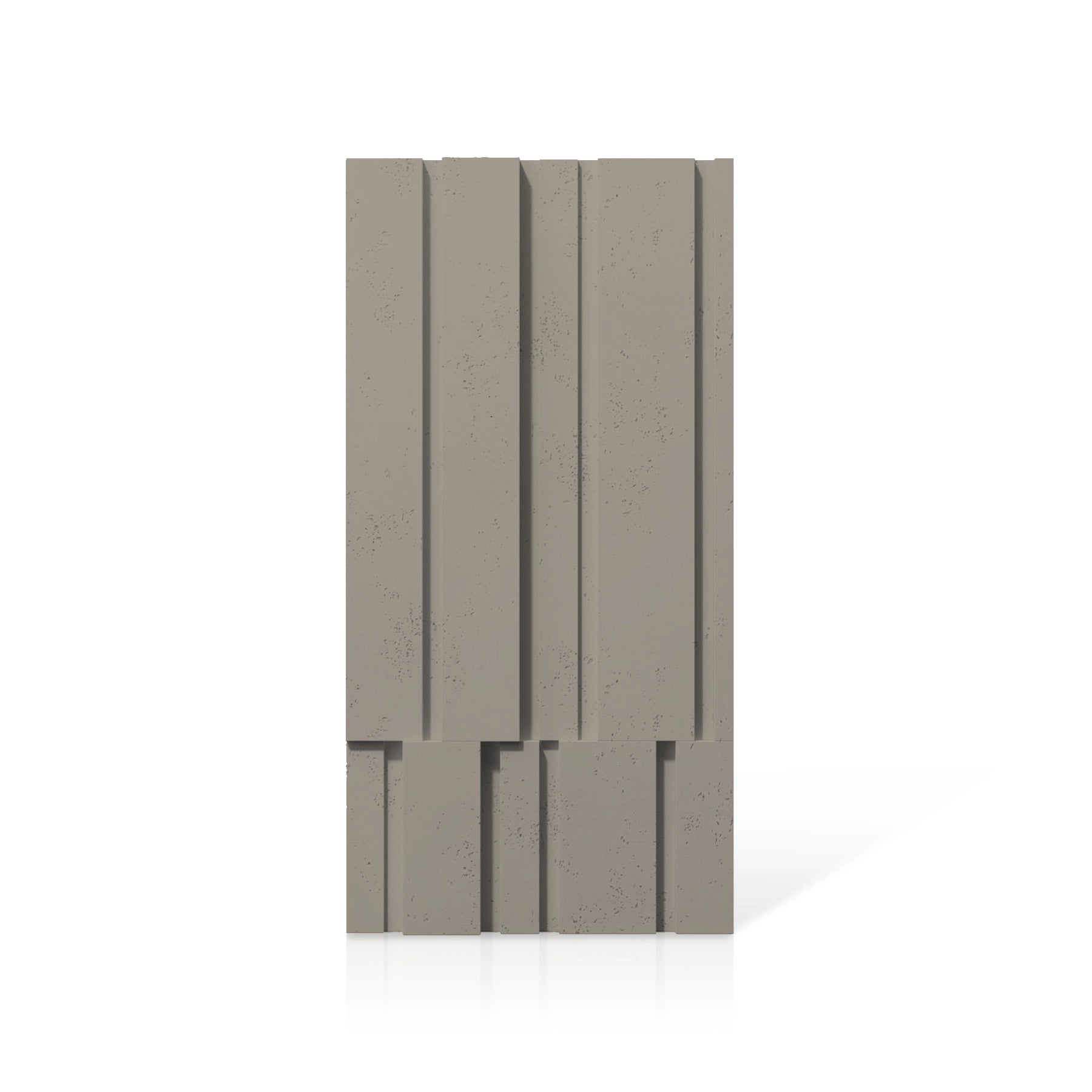 3D Concrete Wall Panels ROOFTOPS colour swatch on white background DecorMania UK