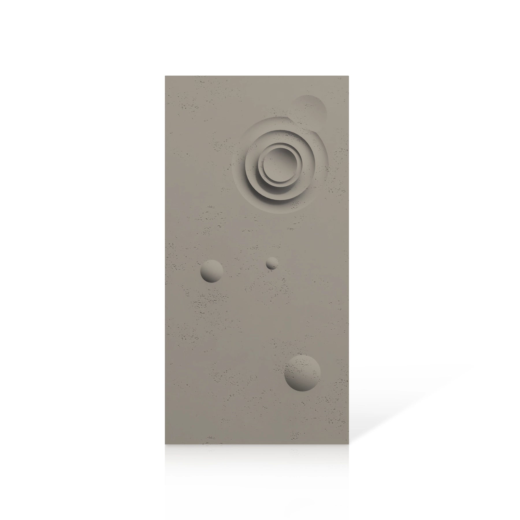 3D Concrete Wall Panels MOONS Models A&B colour swatch on white background DecorMania UK