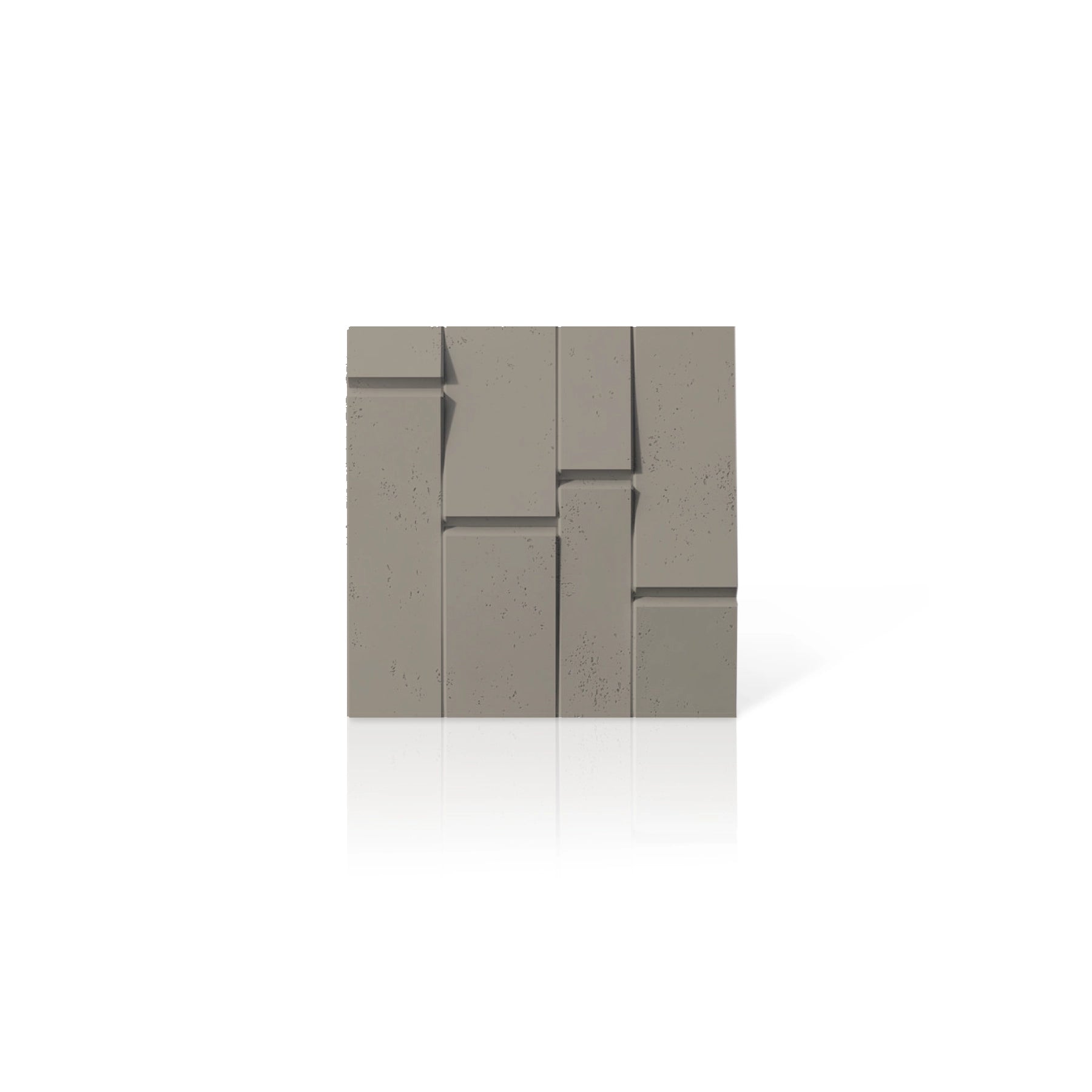 3D Concrete Wall Panels BREAK OUT colour swatch on white background DecorMania UK