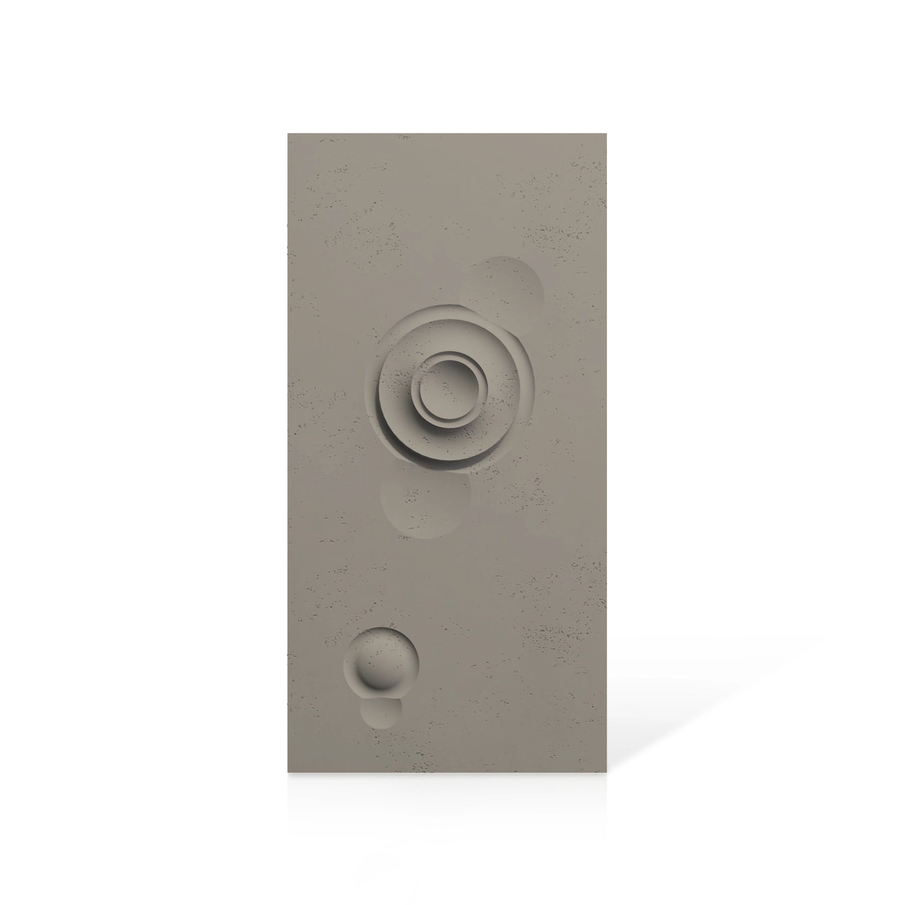 3D Concrete Wall Panels MOONS Models A&B colour swatch on white background DecorMania UK