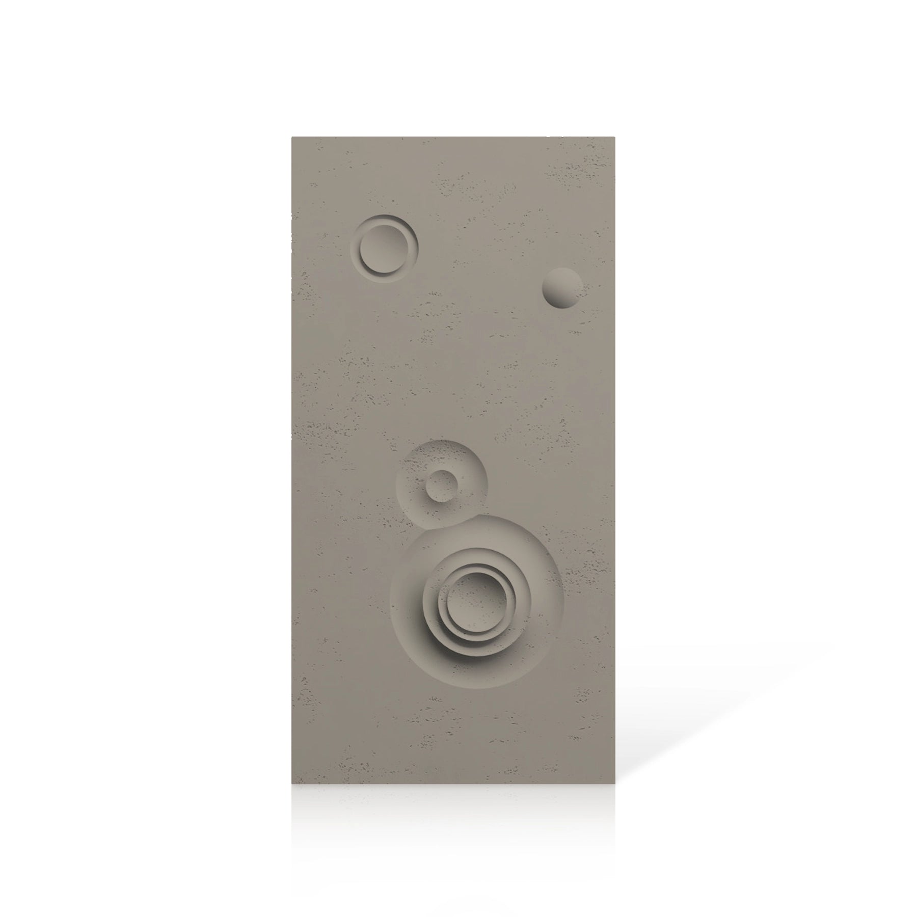 3D Concrete Wall Panels MOONS Models C&D colour swatch on white background DecorMania UK