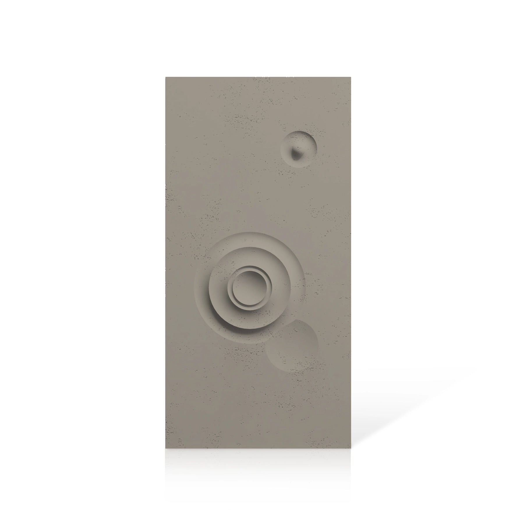 3D Concrete Wall Panels MOONS Models C&D colour swatch on white background DecorMania UK