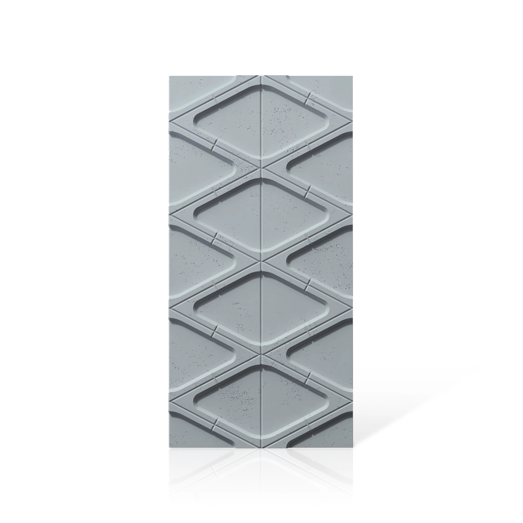 3D Concrete Wall Panels DIAMONDS colour swatch on white background DecorMania UK