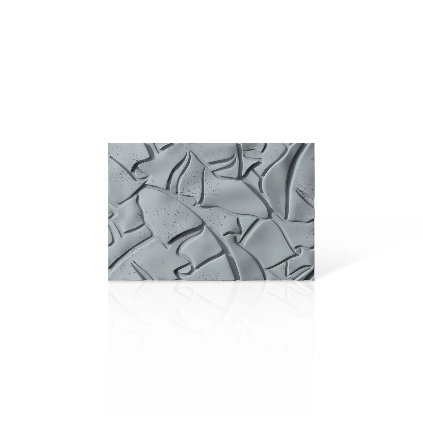 3D Concrete Wall Panels LEAF colour swatch on white background DecorMania UK