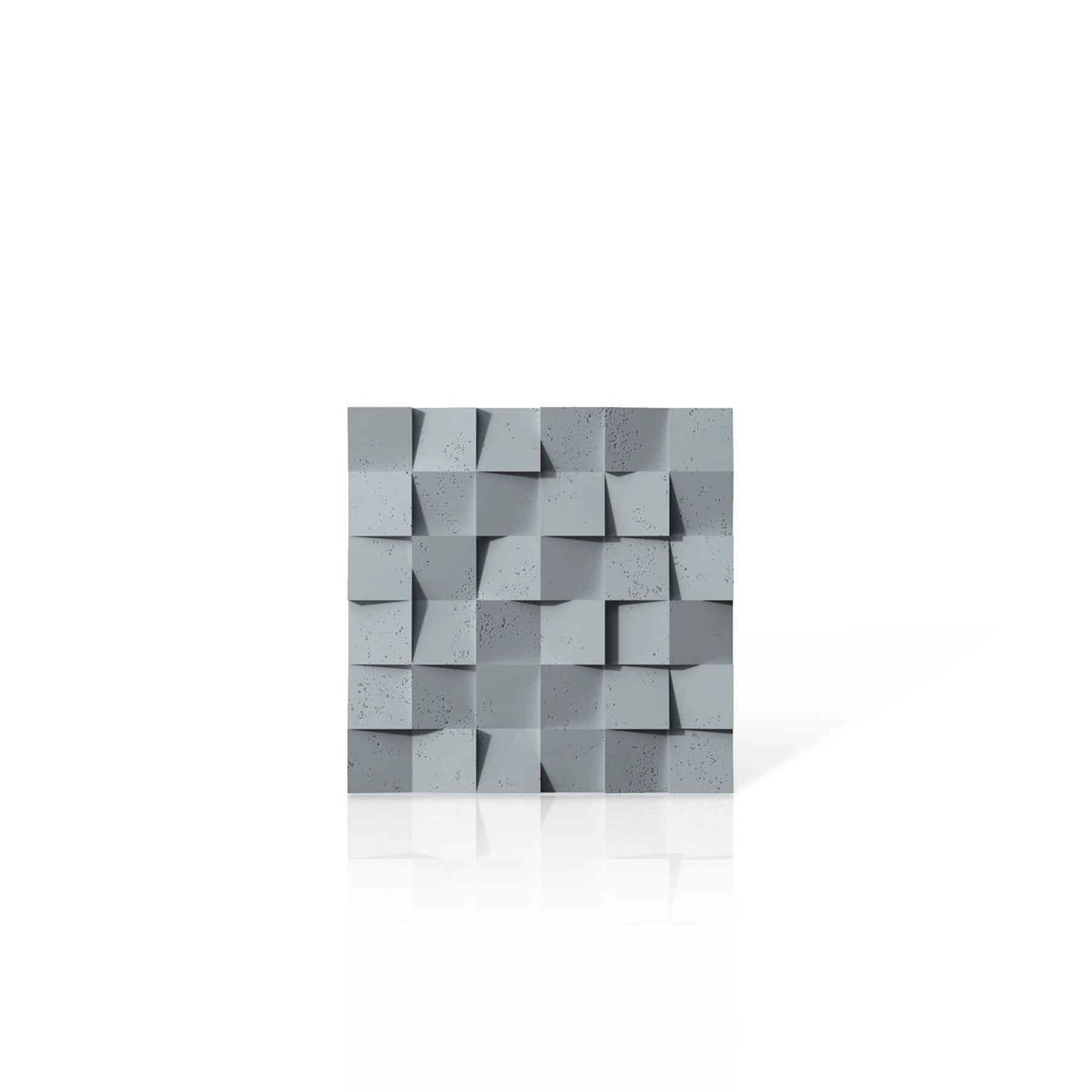 3D Concrete Wall Panels MULTISQUARES colour swatch on white background DecorMania UK