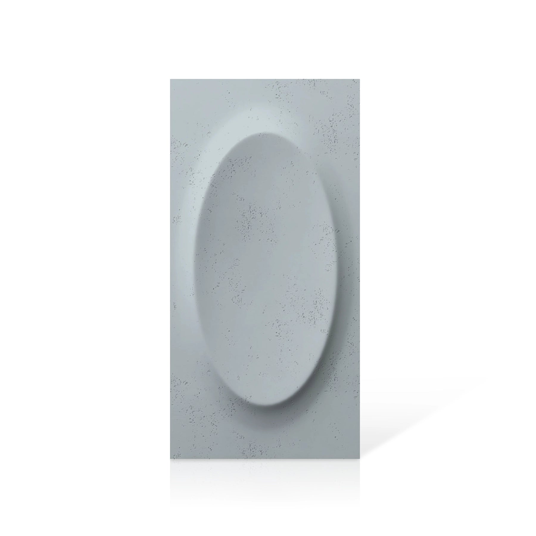 3D Concrete Wall Panels OVAL colour swatch on white background DecorMania UK