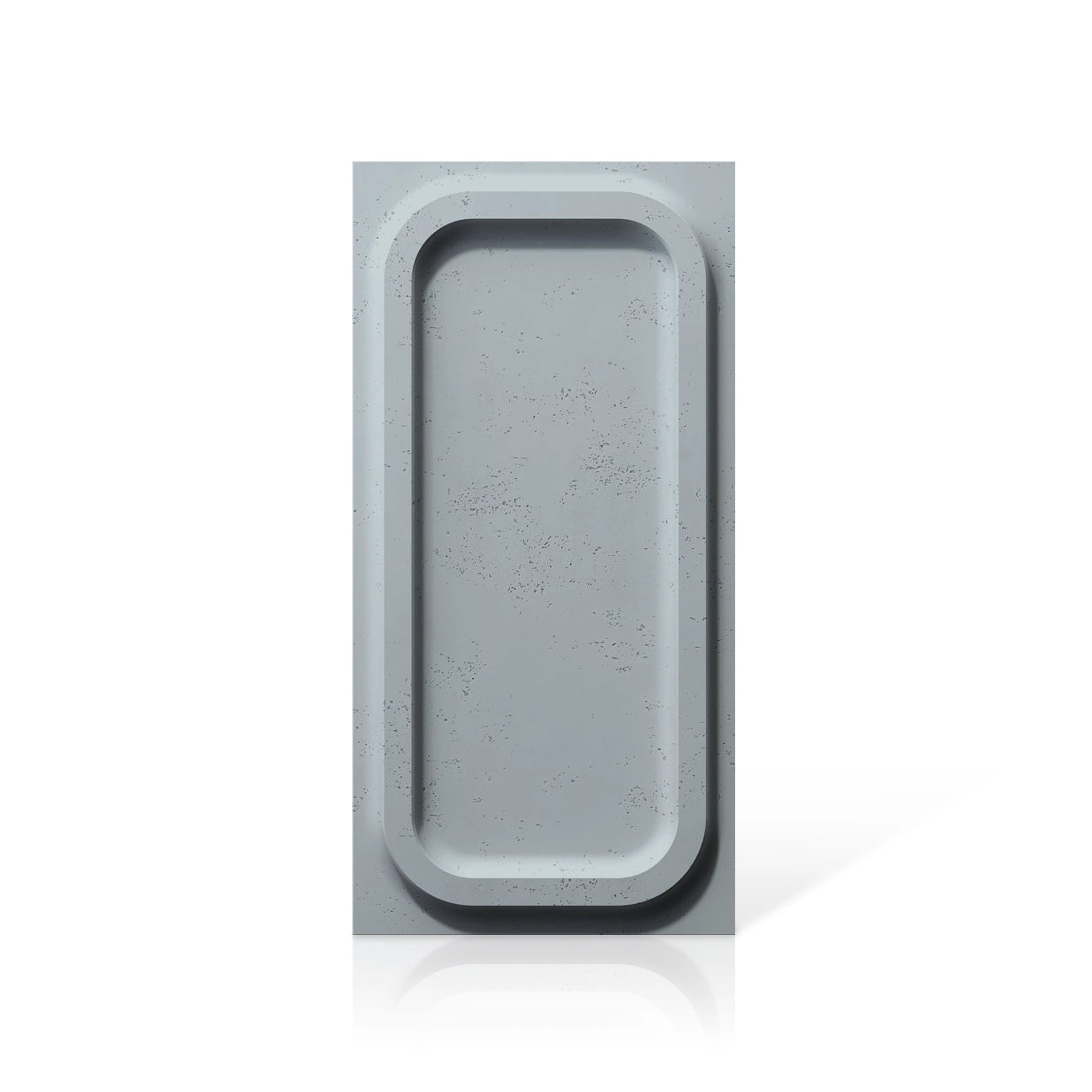 3D Concrete Wall Panels PORTHOLE colour swatch on white background DecorMania UK