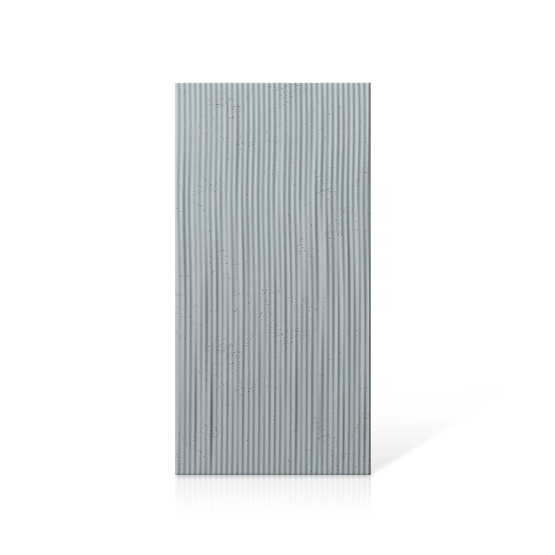 3D Concrete Wall Panels RIDGES colour swatch on white background DecorMania UK