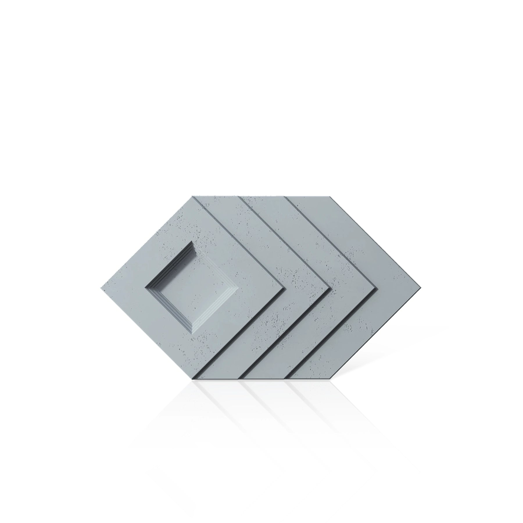 3D Concrete Wall Panels SHADOW colour swatch on white background DecorMania UK