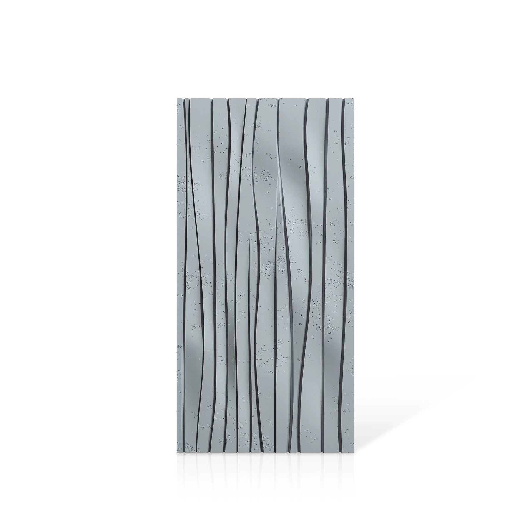 3D Concrete Wall Panels WAVES colour swatch on white background DecorMania UK