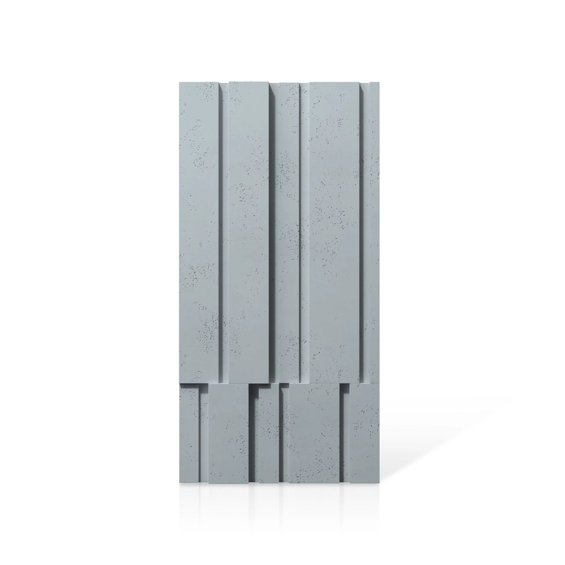 3D Concrete Wall Panels ROOFTOPS colour swatch on white background DecorMania UK