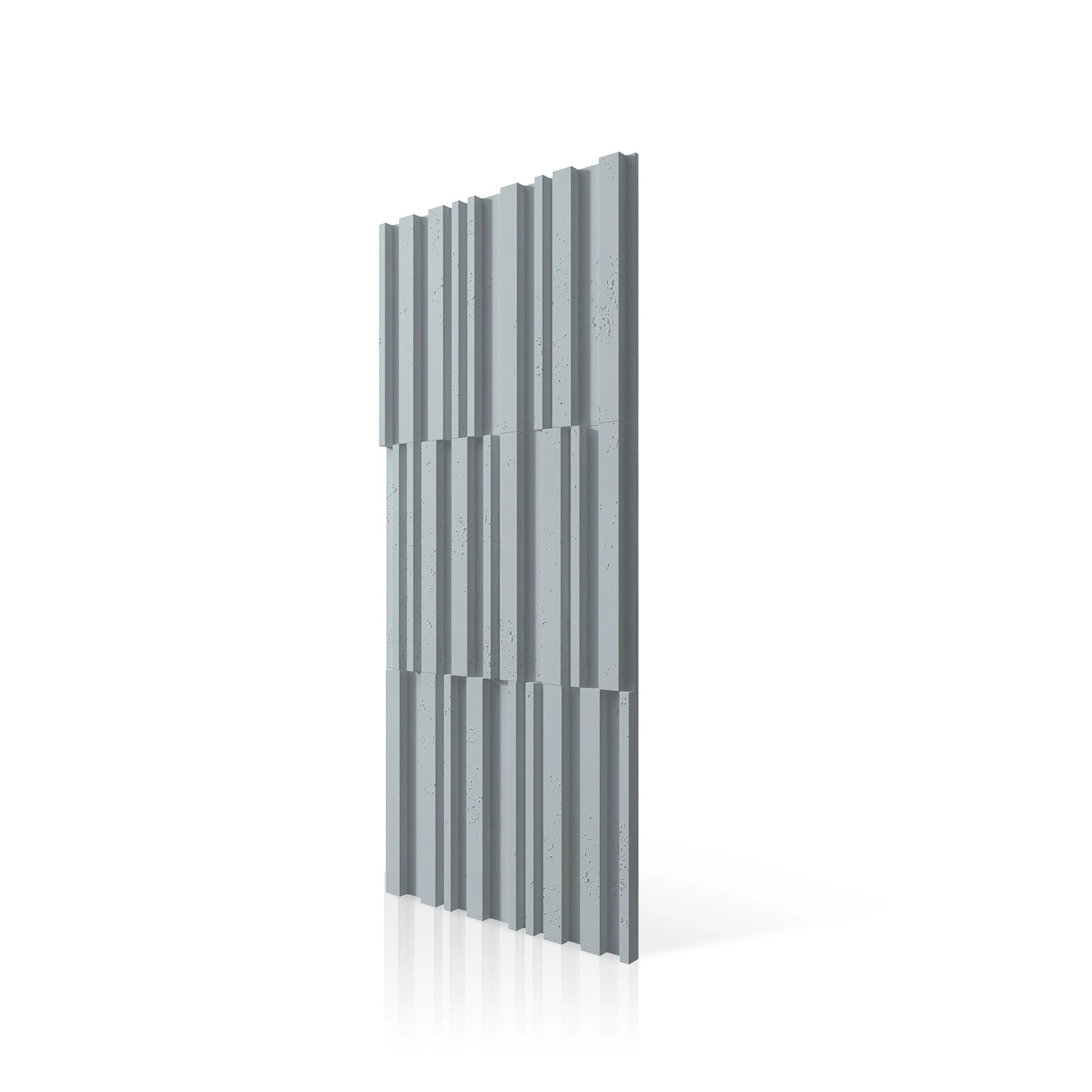 3D Concrete Wall Panels RIFT MIXED colour swatch on white background DecorMania UK