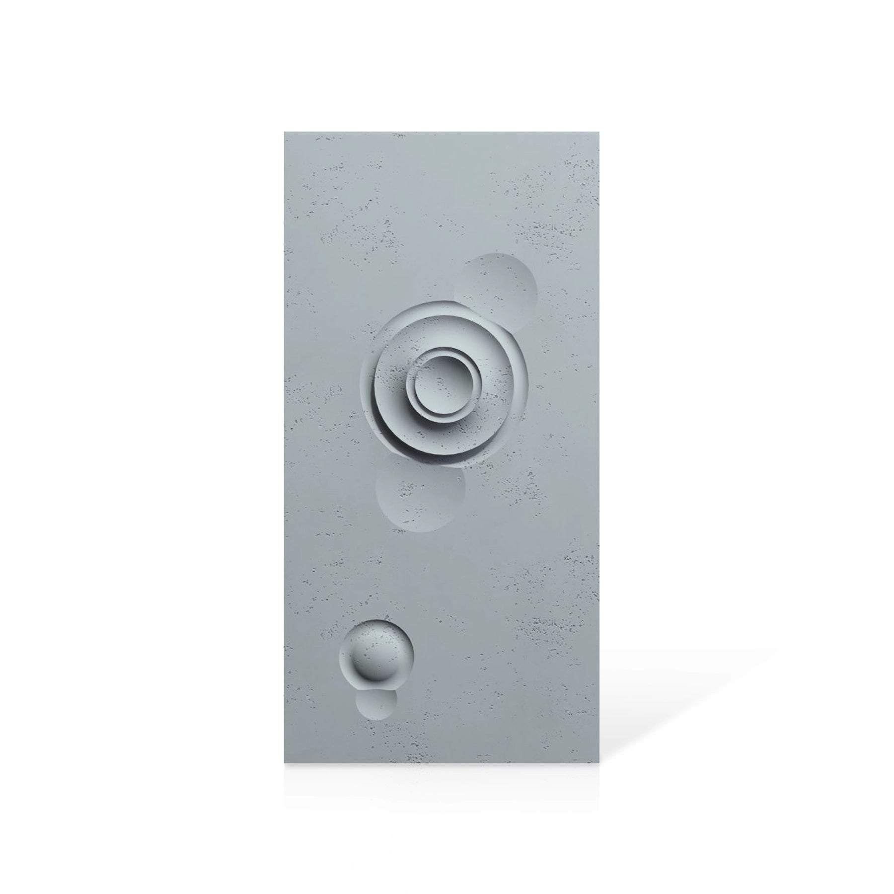 3D Concrete Wall Panels MOONS Models A&B colour swatch on white background DecorMania UK