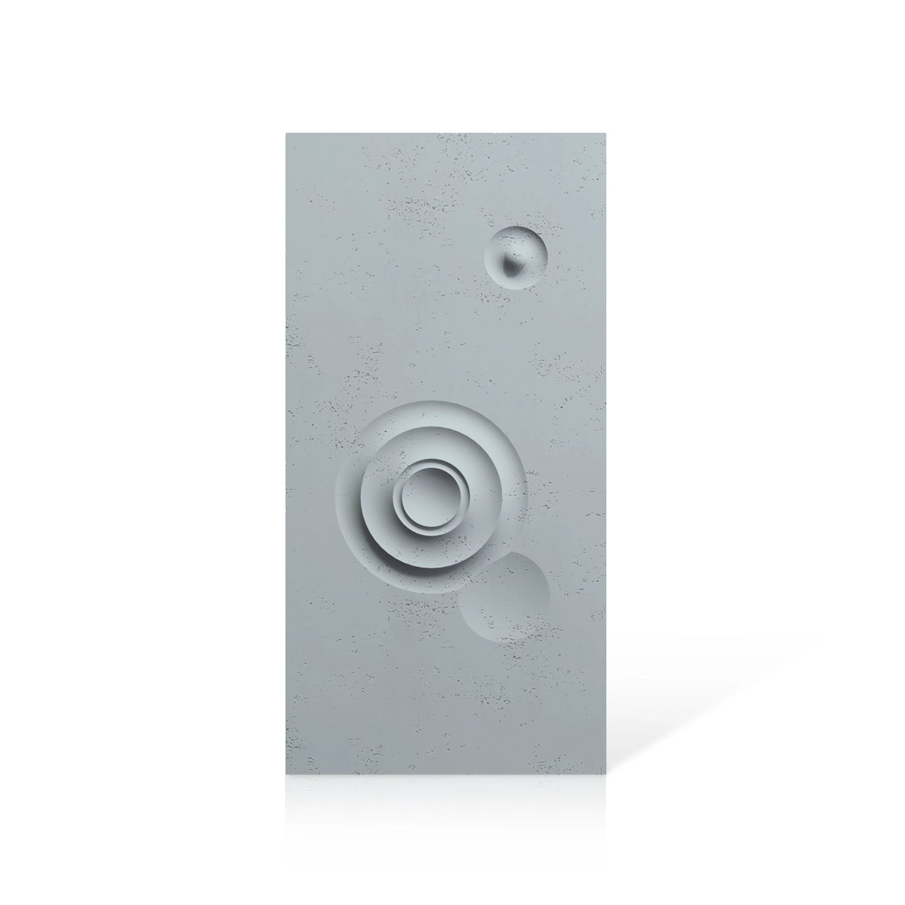 3D Concrete Wall Panels MOONS Models C&D colour swatch on white background DecorMania UK