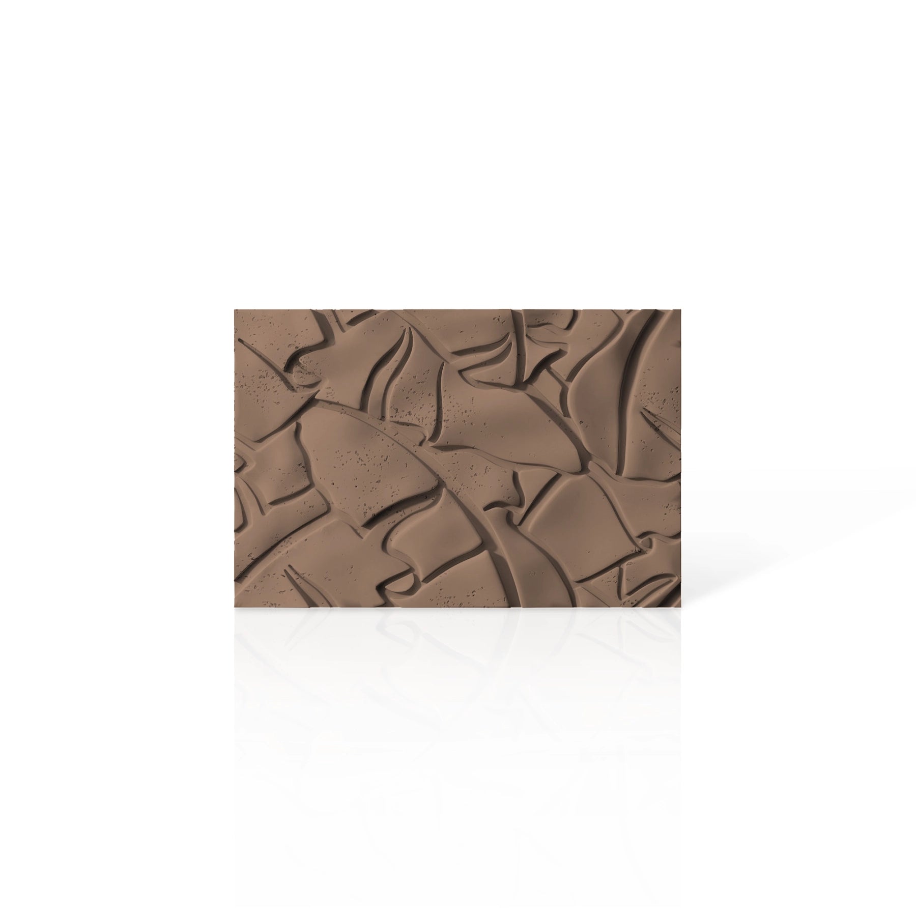 3D Concrete Wall Panels LEAF colour swatch on white background DecorMania UK