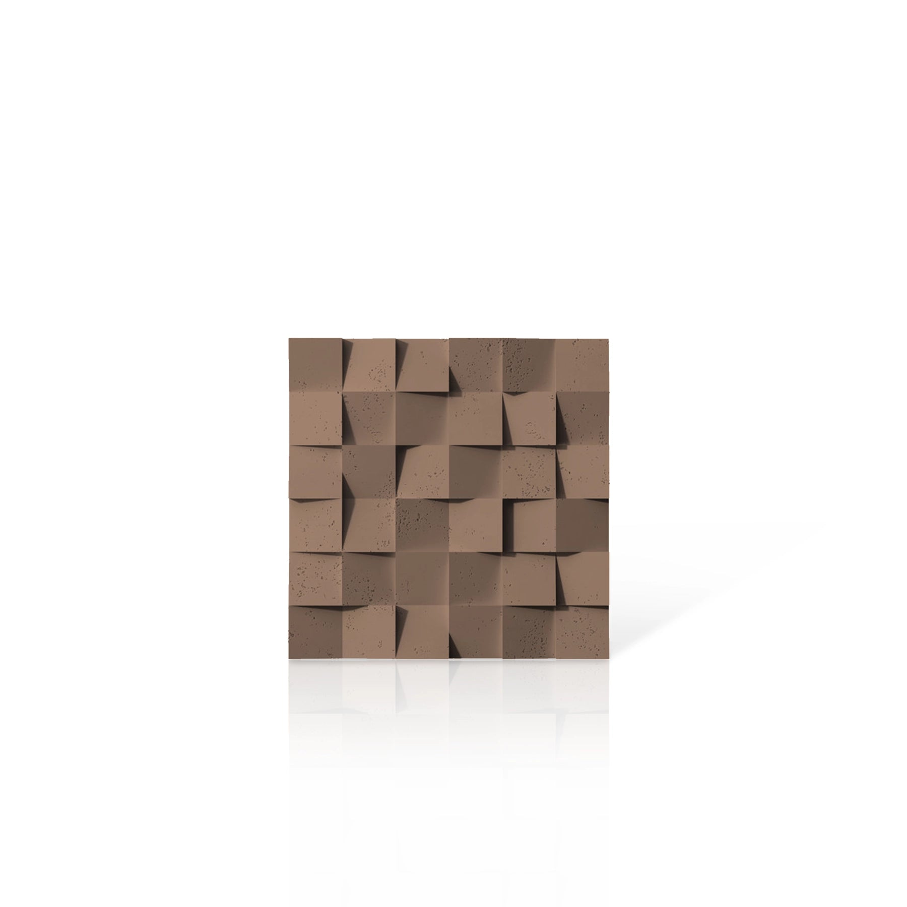 3D Concrete Wall Panels MULTISQUARES colour swatch on white background DecorMania UK