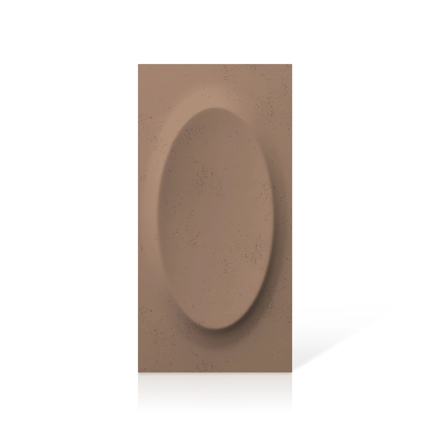 3D Concrete Wall Panels OVAL colour swatch on white background DecorMania UK